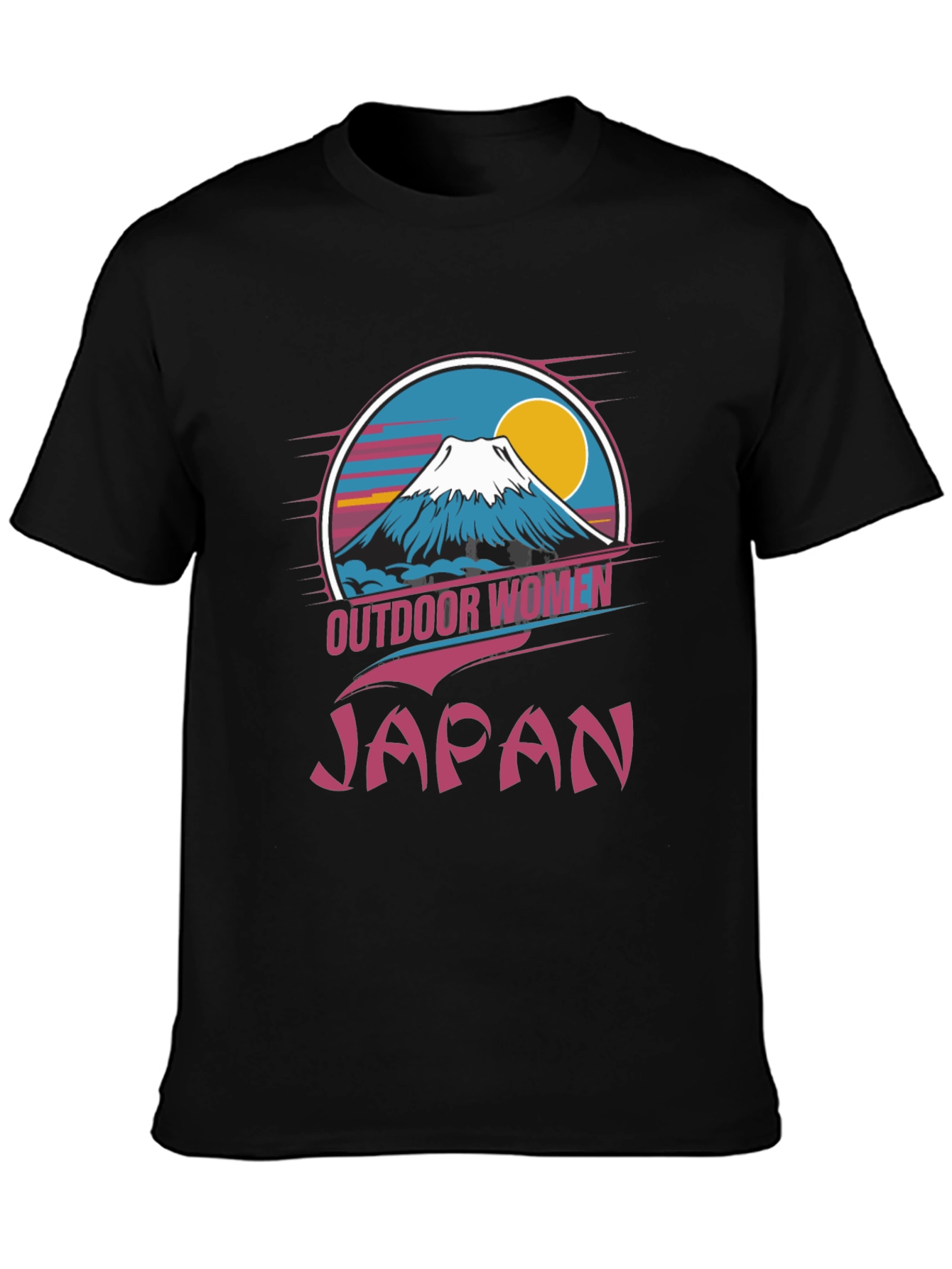 Outdoor Women Japan T-Shirt Black