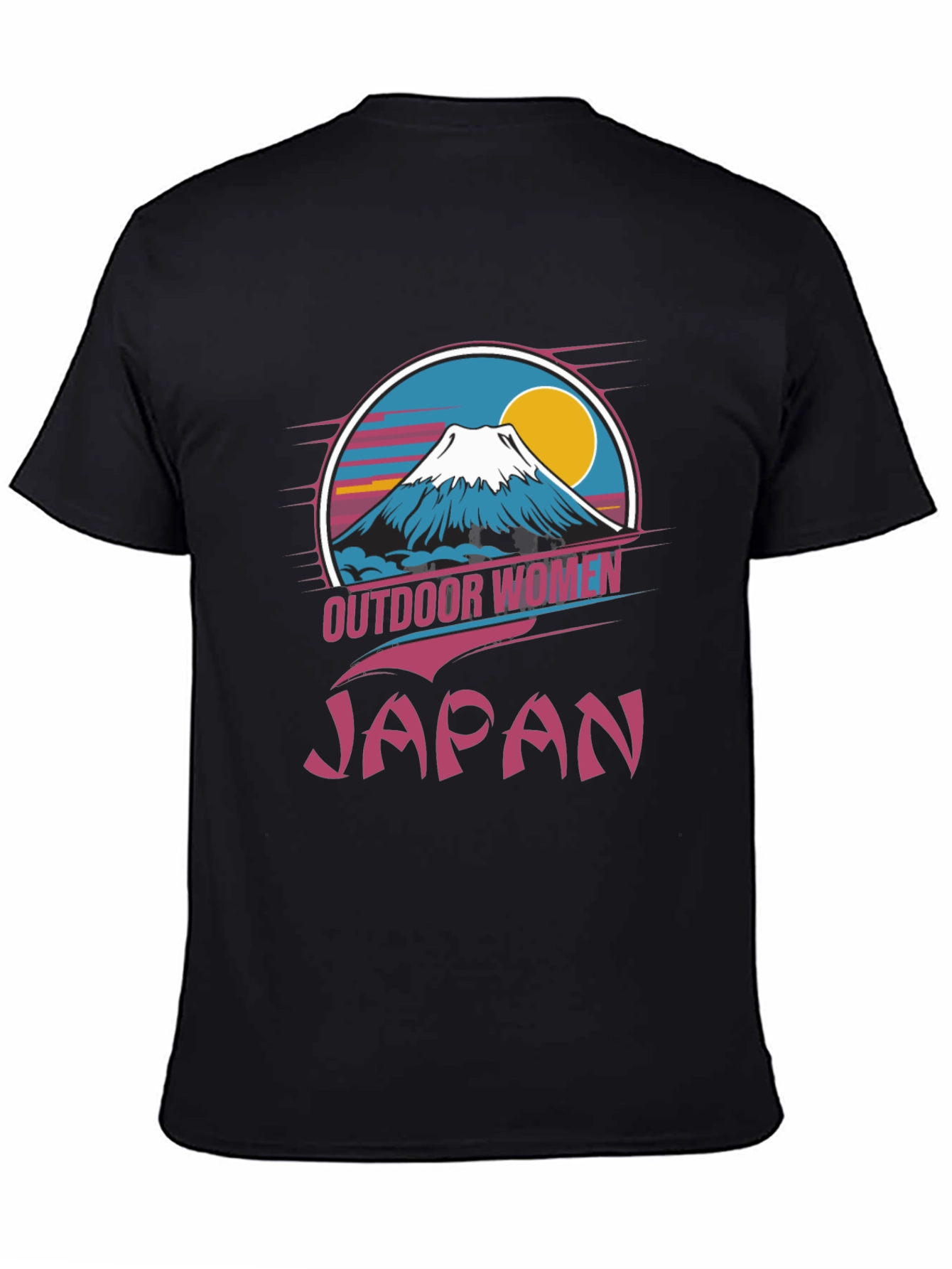 Outdoor Women Japan T-Shirt Black