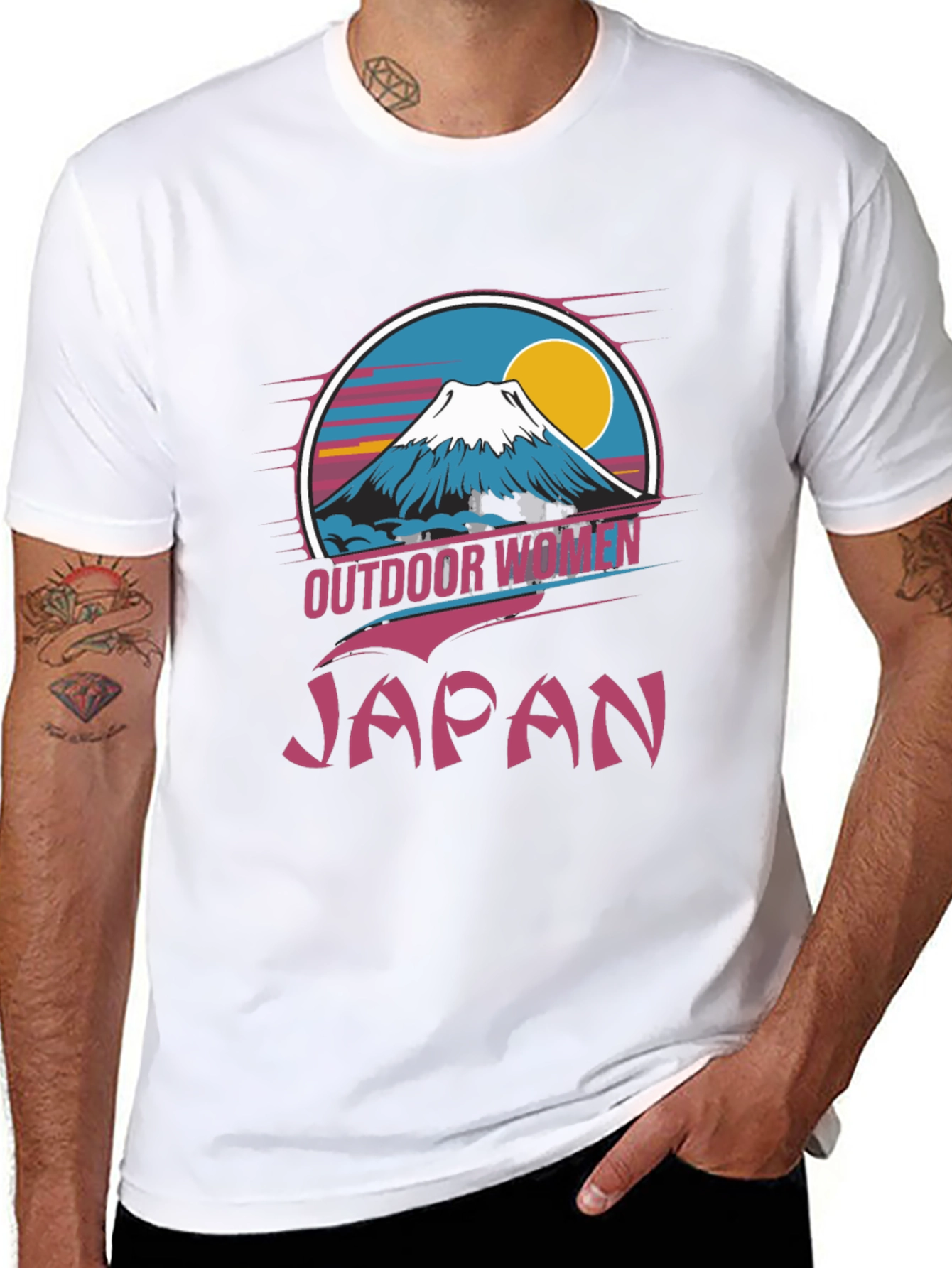 Outdoor Women Japan T-Shirt Black