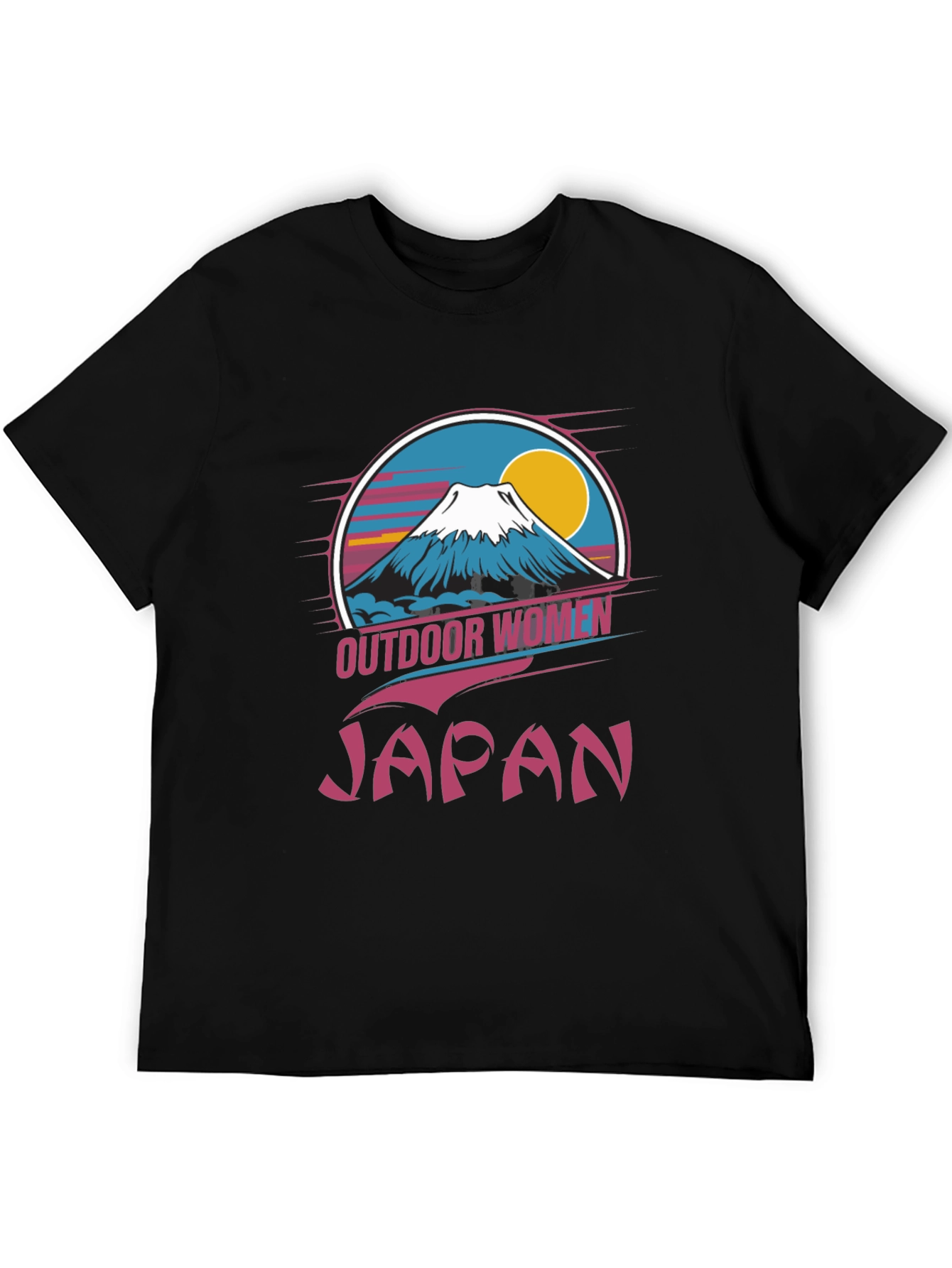 Outdoor Women Japan T-Shirt Black