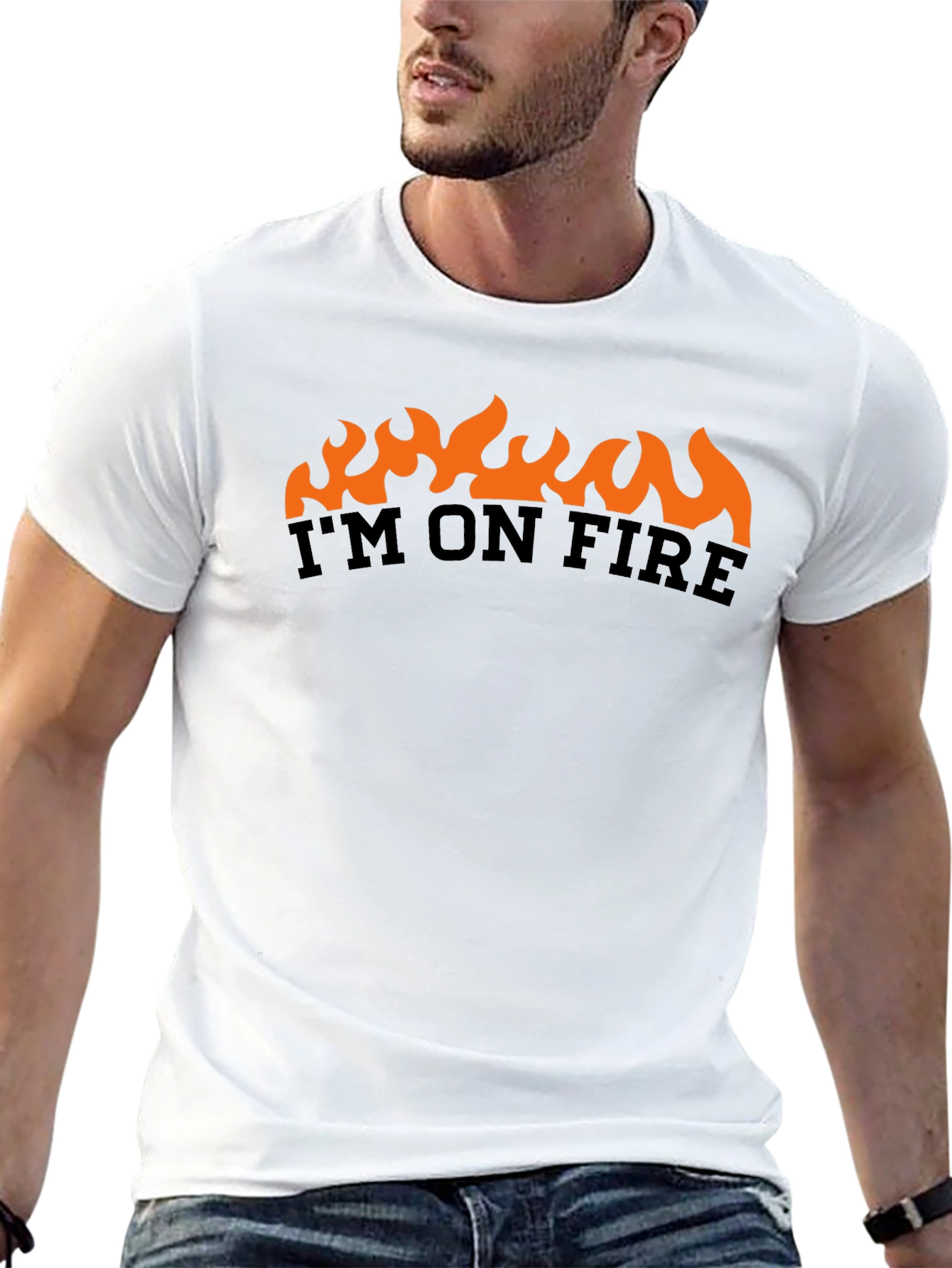 Im On Fire Graphic T-Shirt - Black