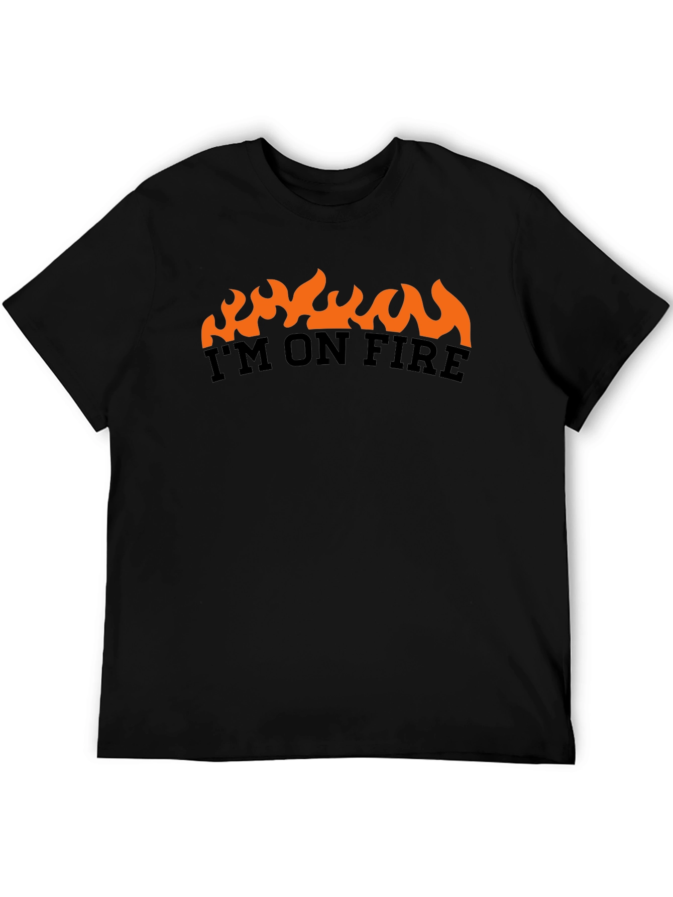 Im On Fire Graphic T-Shirt - Black