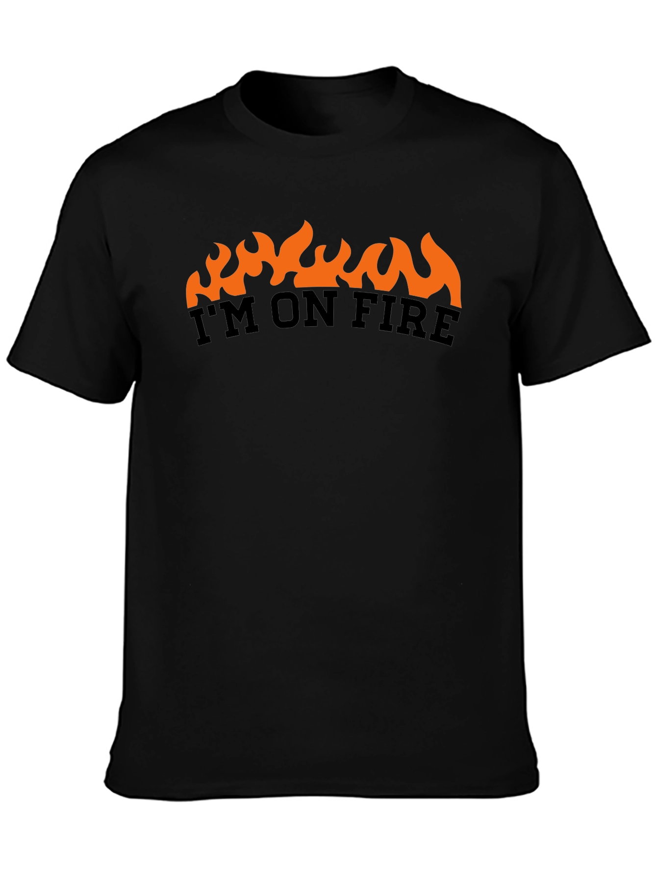 Im On Fire Graphic T-Shirt - Black