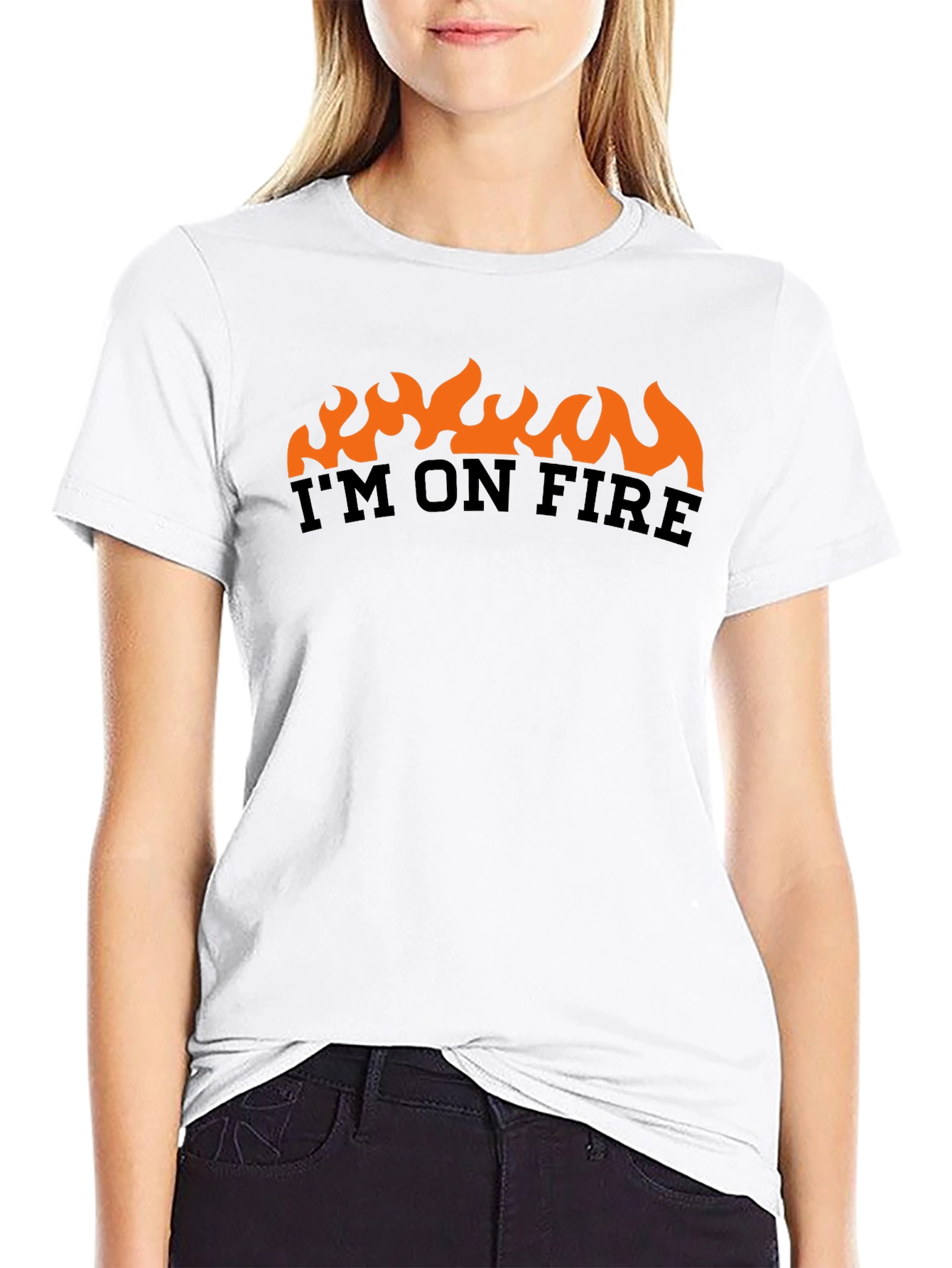 Im On Fire Graphic T-Shirt - Black