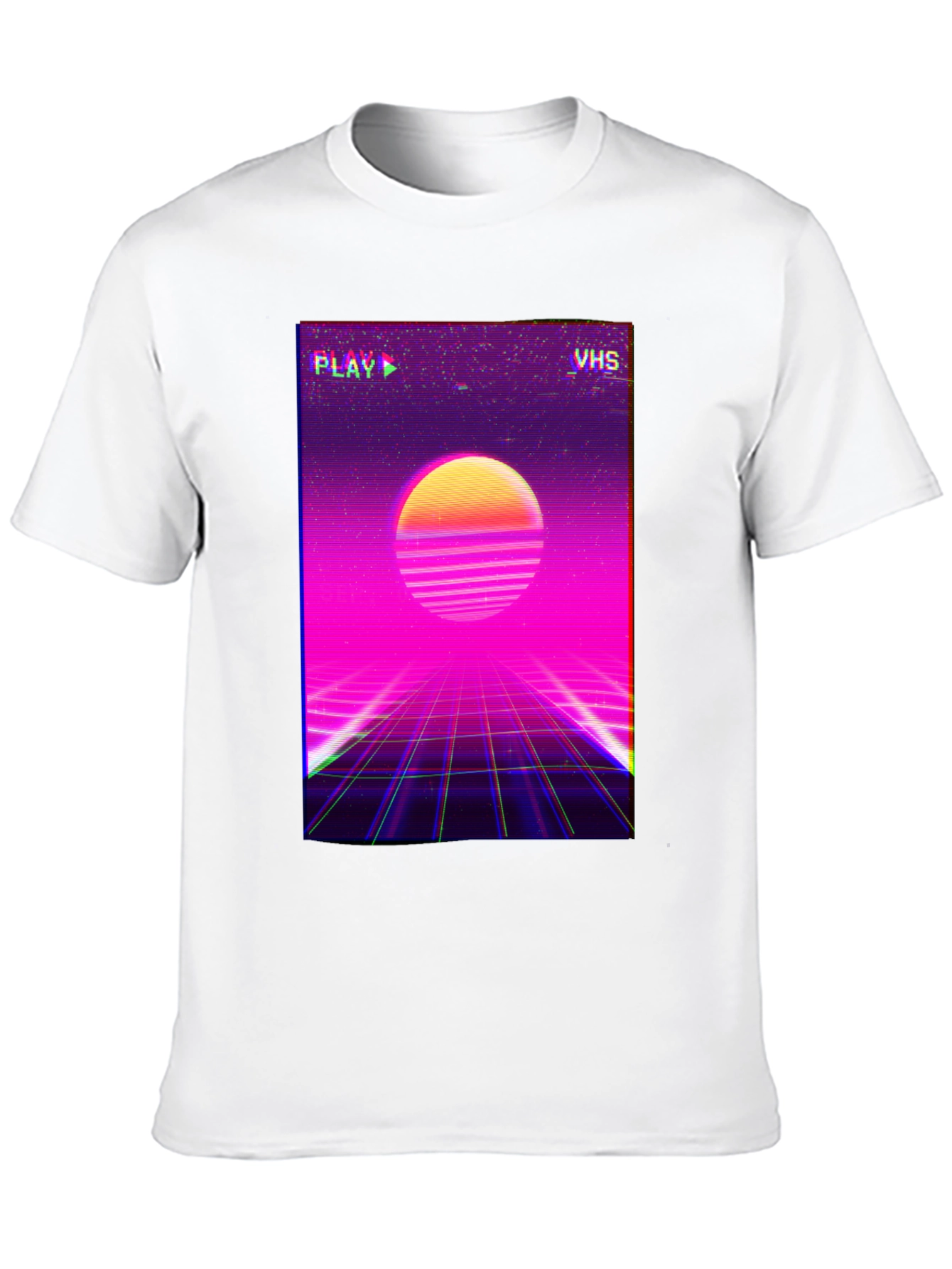 Retro VHS Sunset T-Shirt - 80s Style Tee