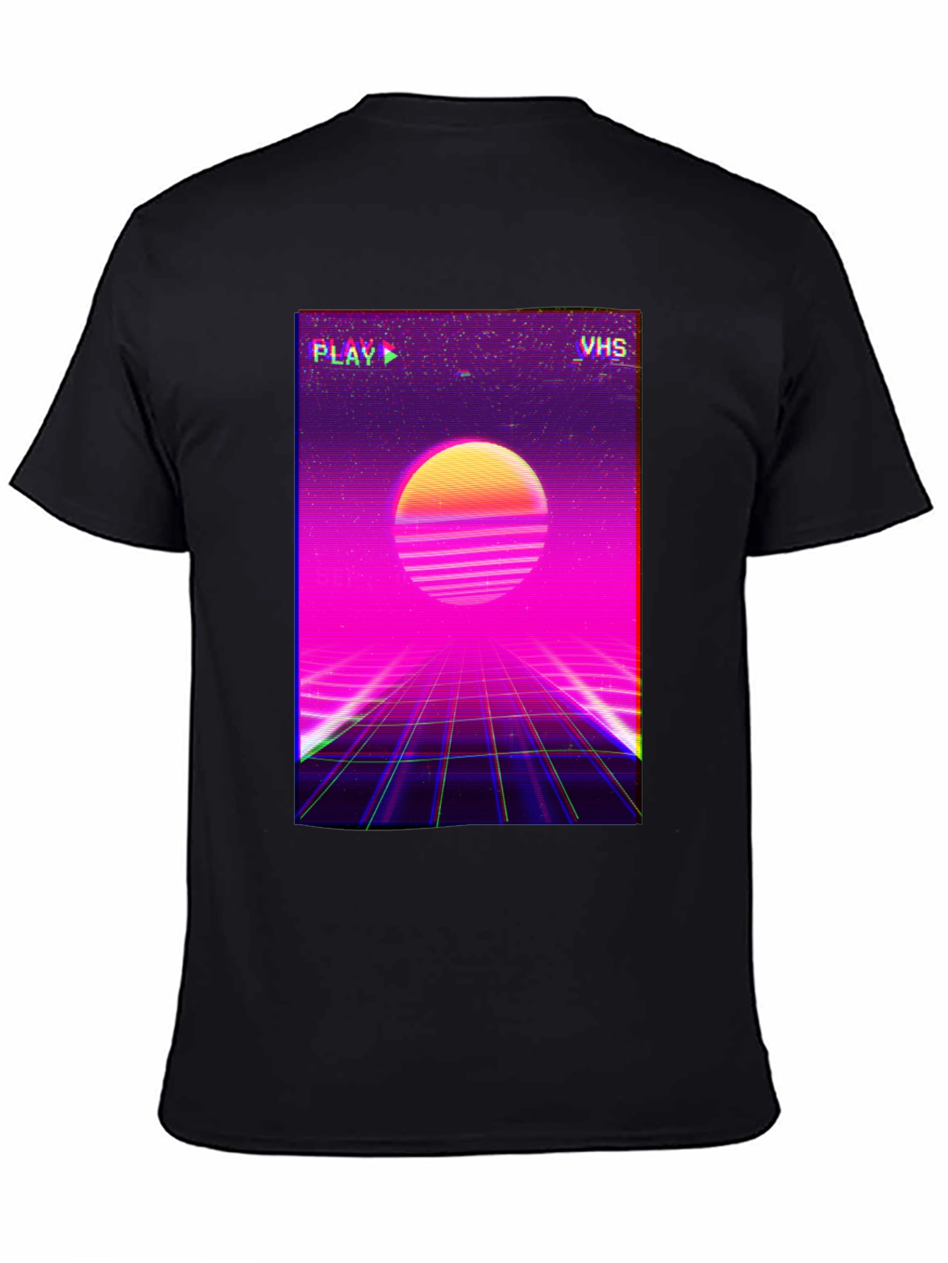 Retro VHS Sunset T-Shirt - 80s Style Tee