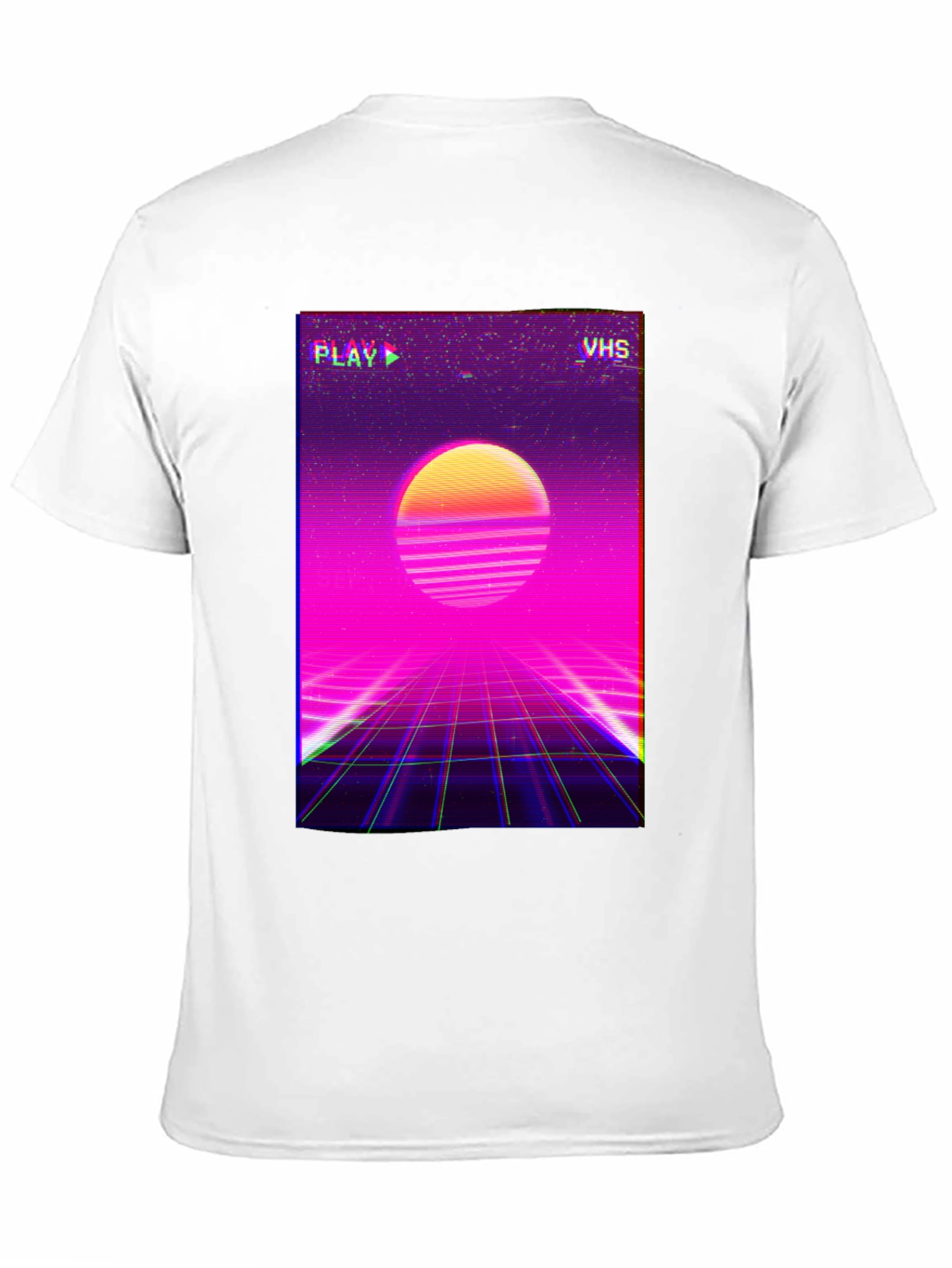 Retro VHS Sunset T-Shirt - 80s Style Tee