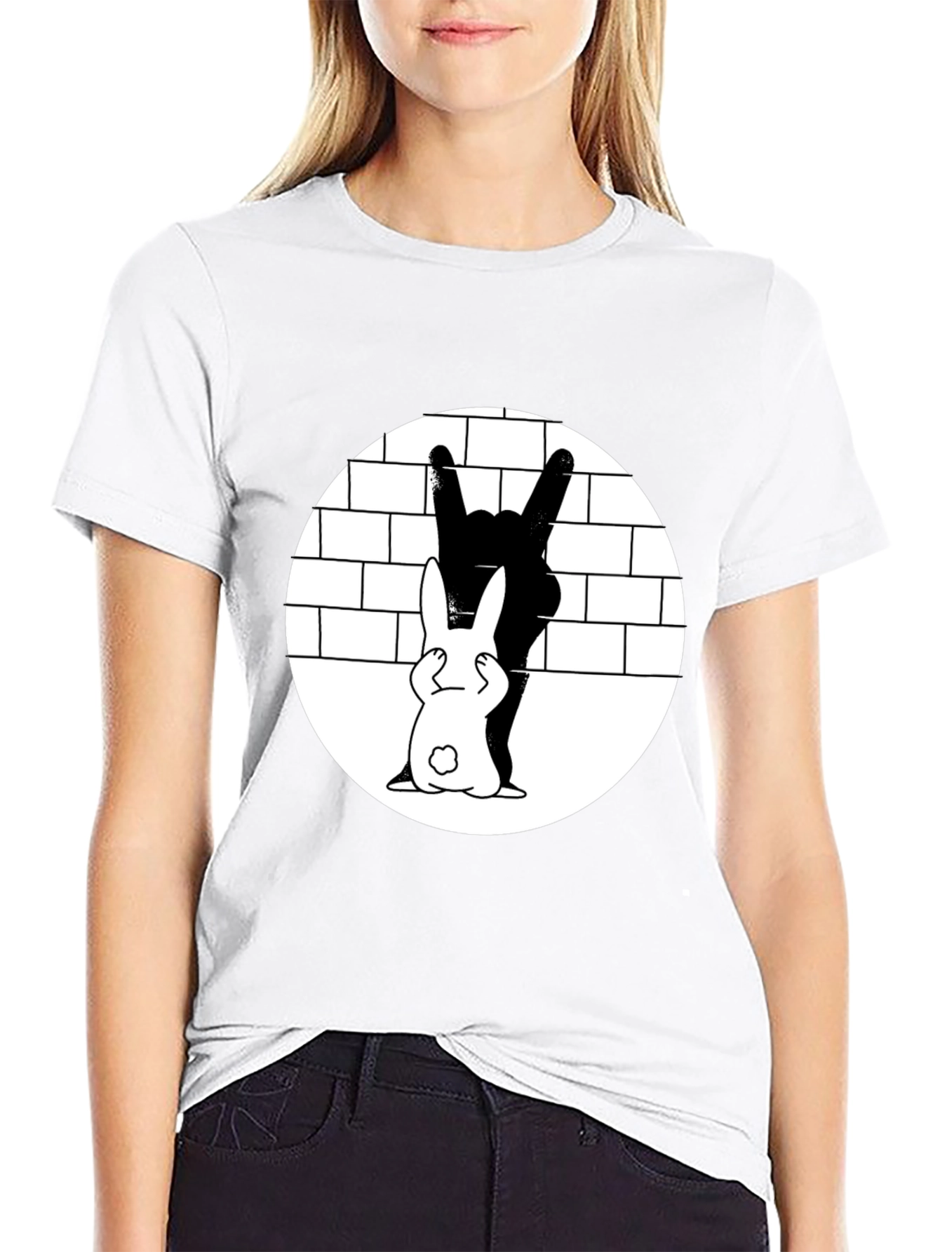 Bunny Rock Hand T-Shirt