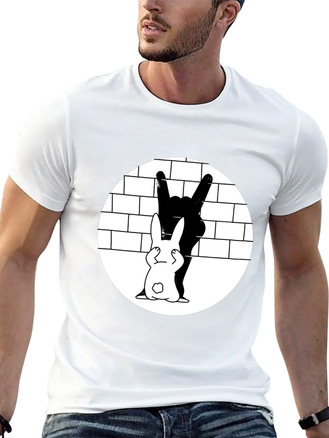 Bunny Rock Hand T-Shirt