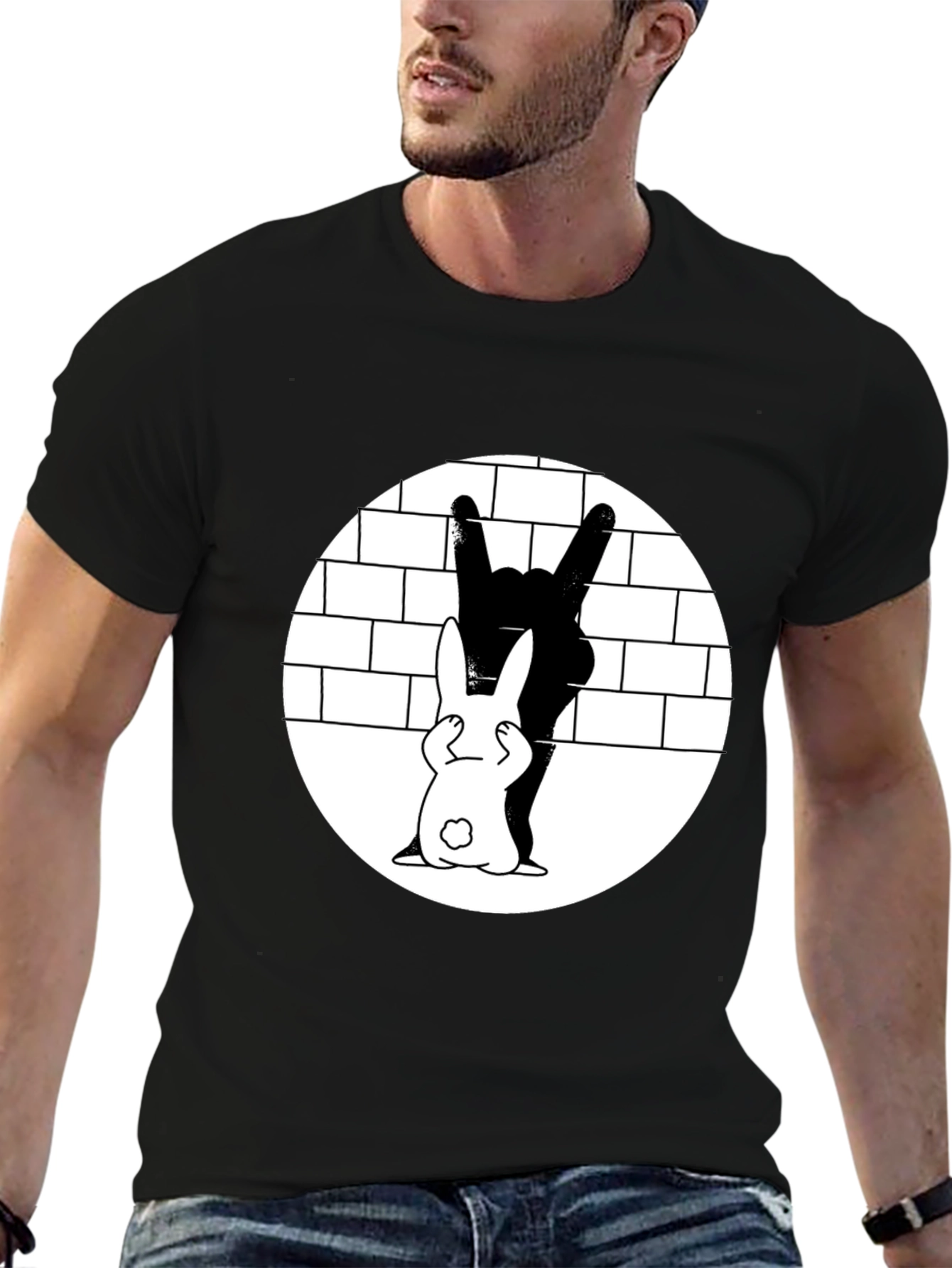 Bunny Rock Hand T-Shirt