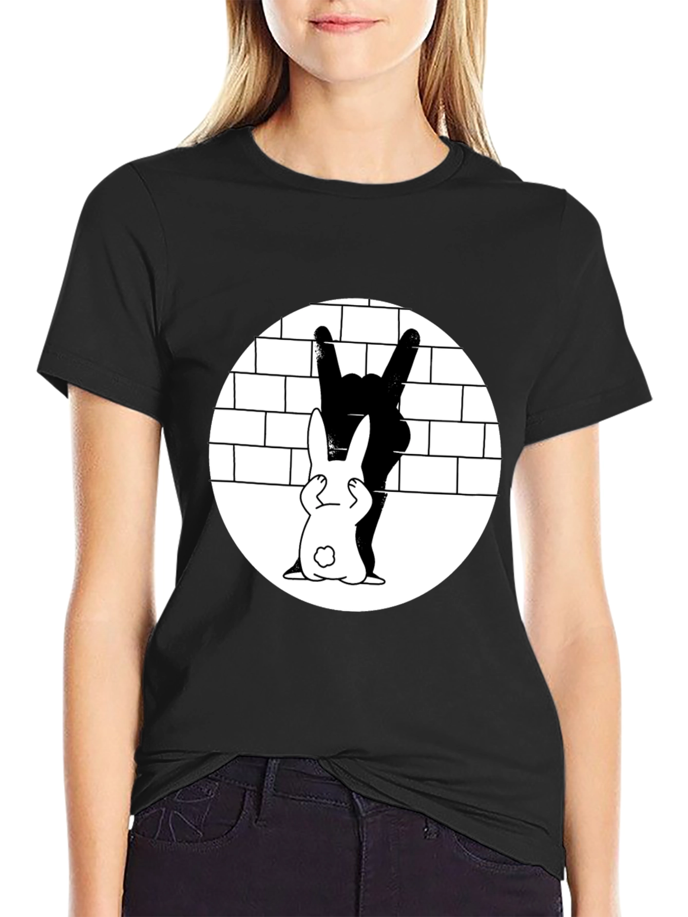 Bunny Rock Hand T-Shirt