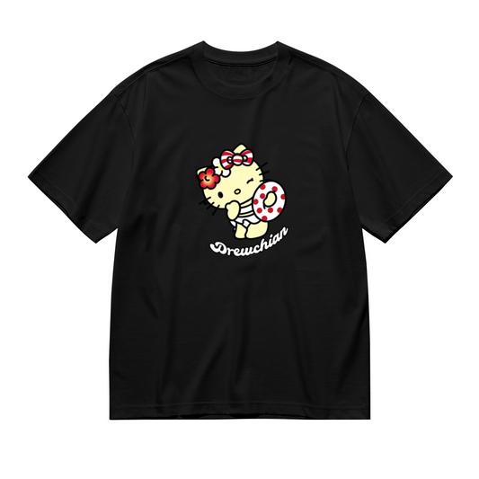 Retro Trendy Pattern Stylish Plus Size Women Casual Tee