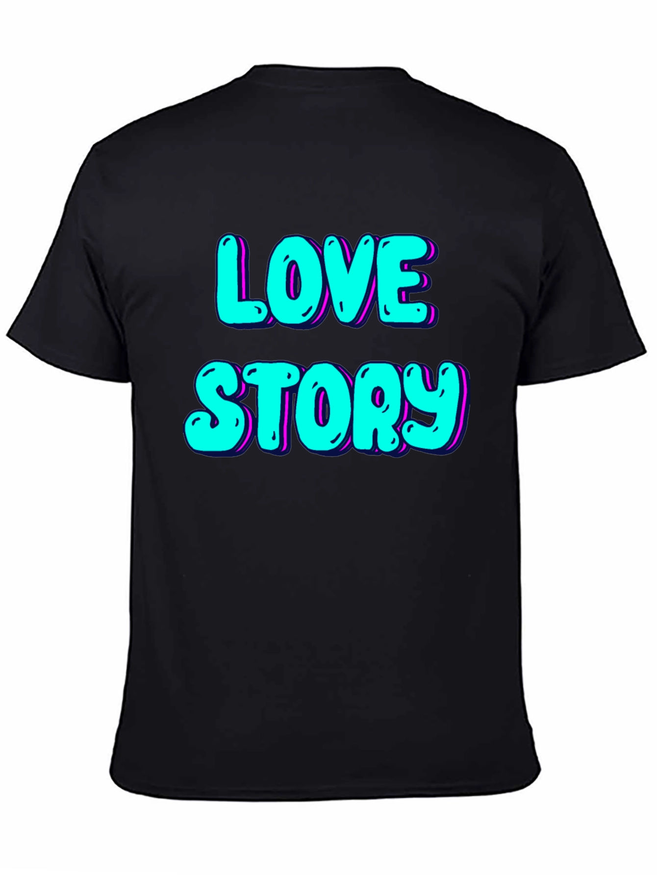 Love Story Graphic Tee - Black T-Shirt