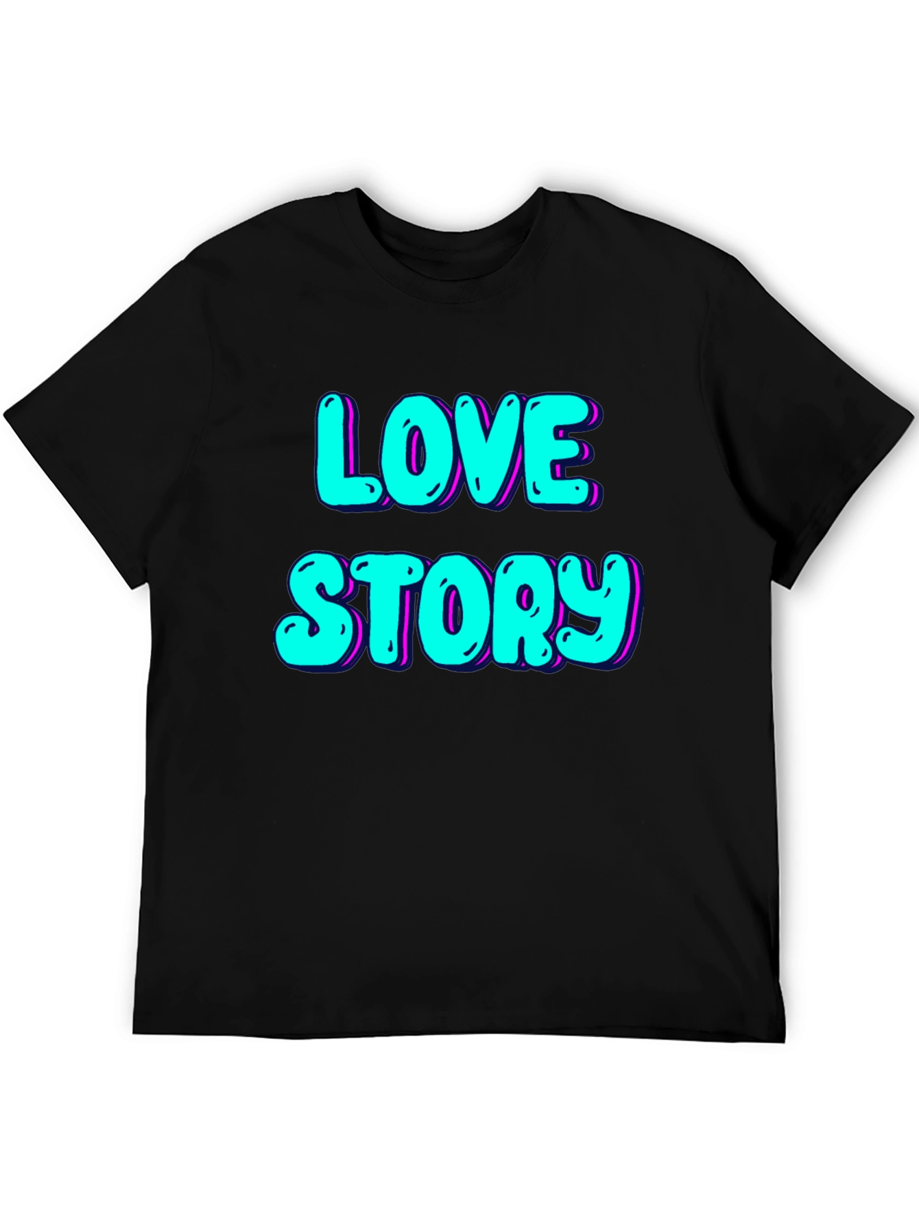 Love Story Graphic Tee - Black T-Shirt