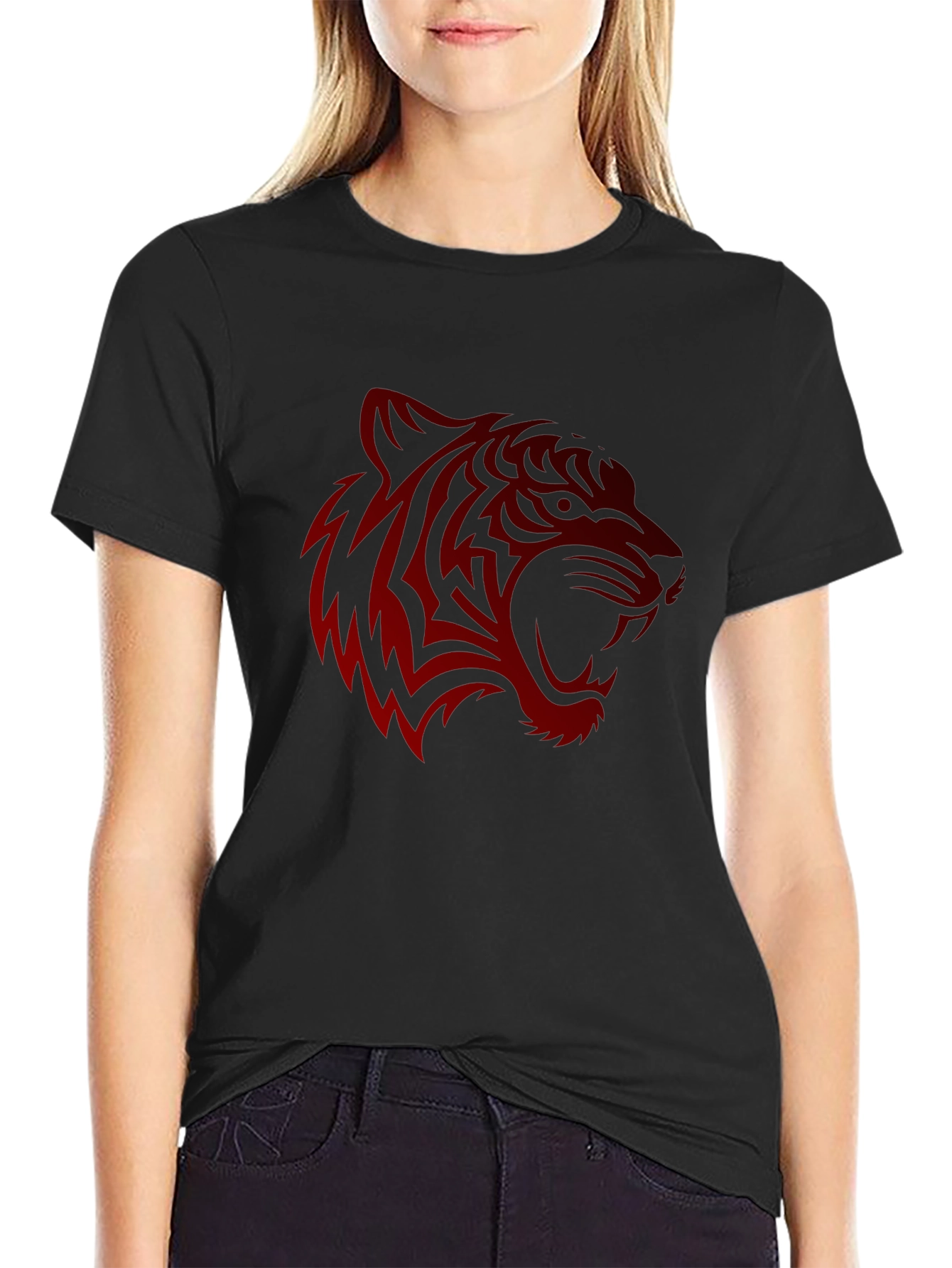 Bold Tiger Graphic Print Mens T-Shirt