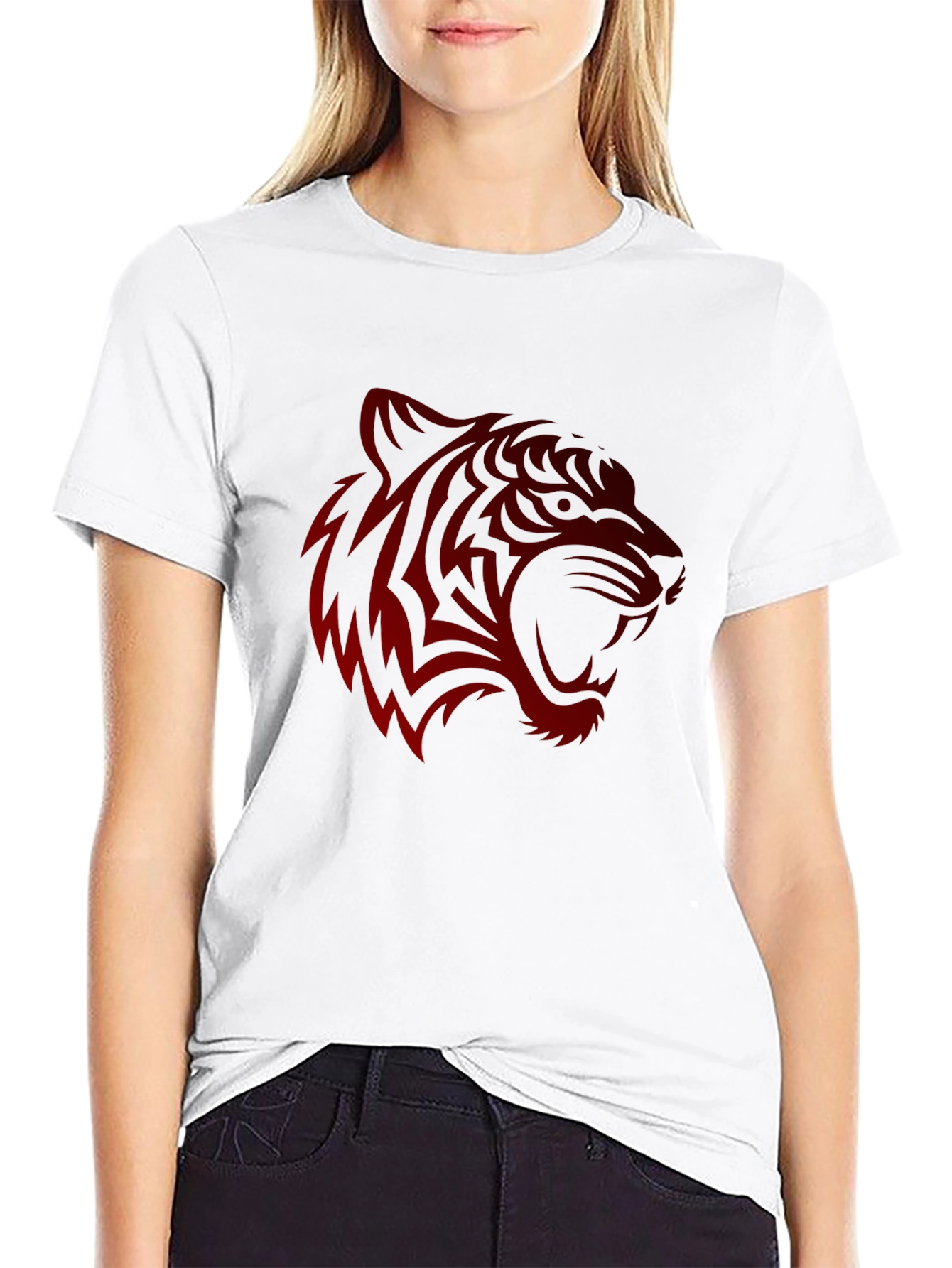 Bold Tiger Graphic Print Mens T-Shirt