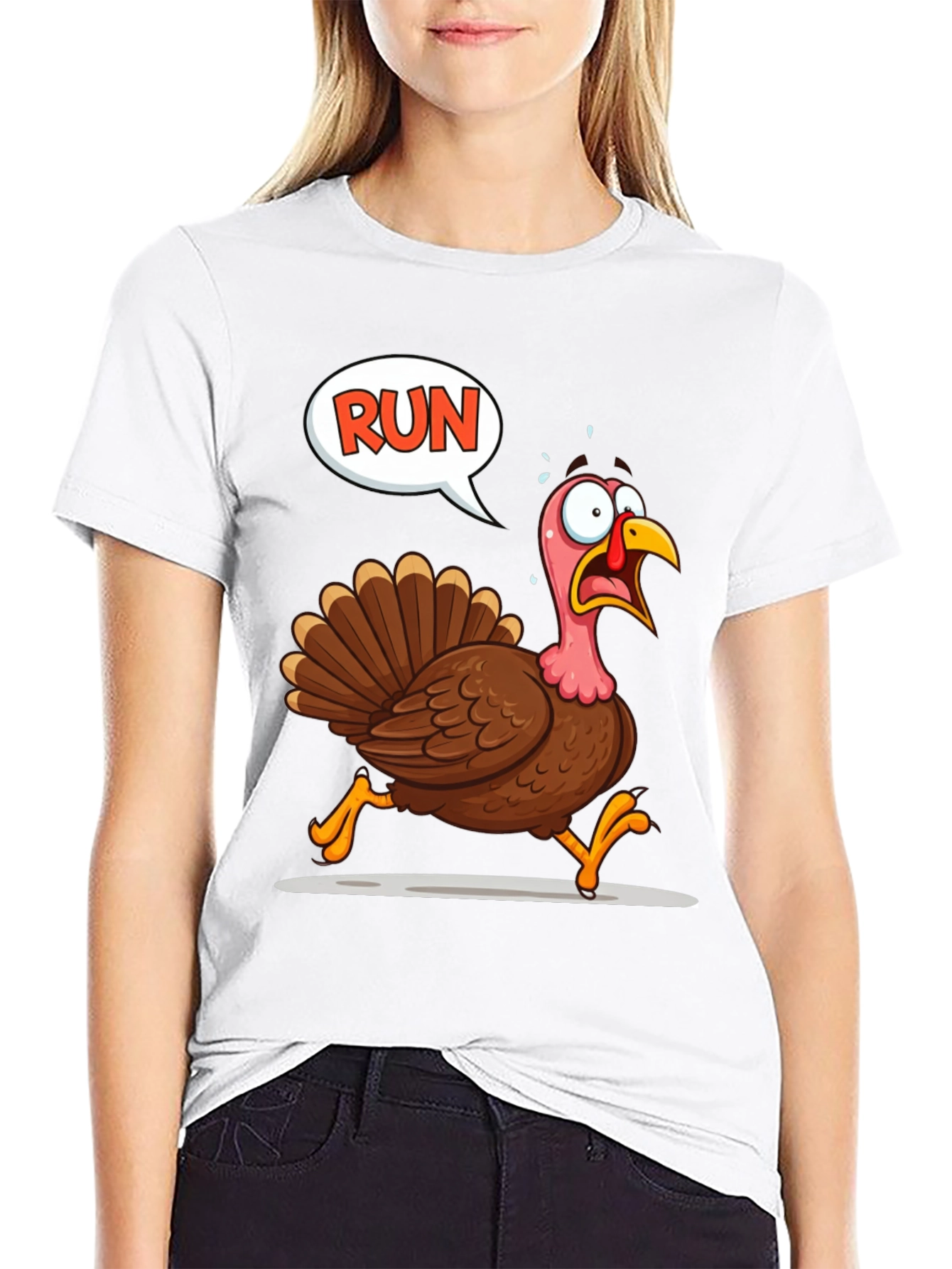 Run Turkey T-Shirt - Thanksgiving Fun