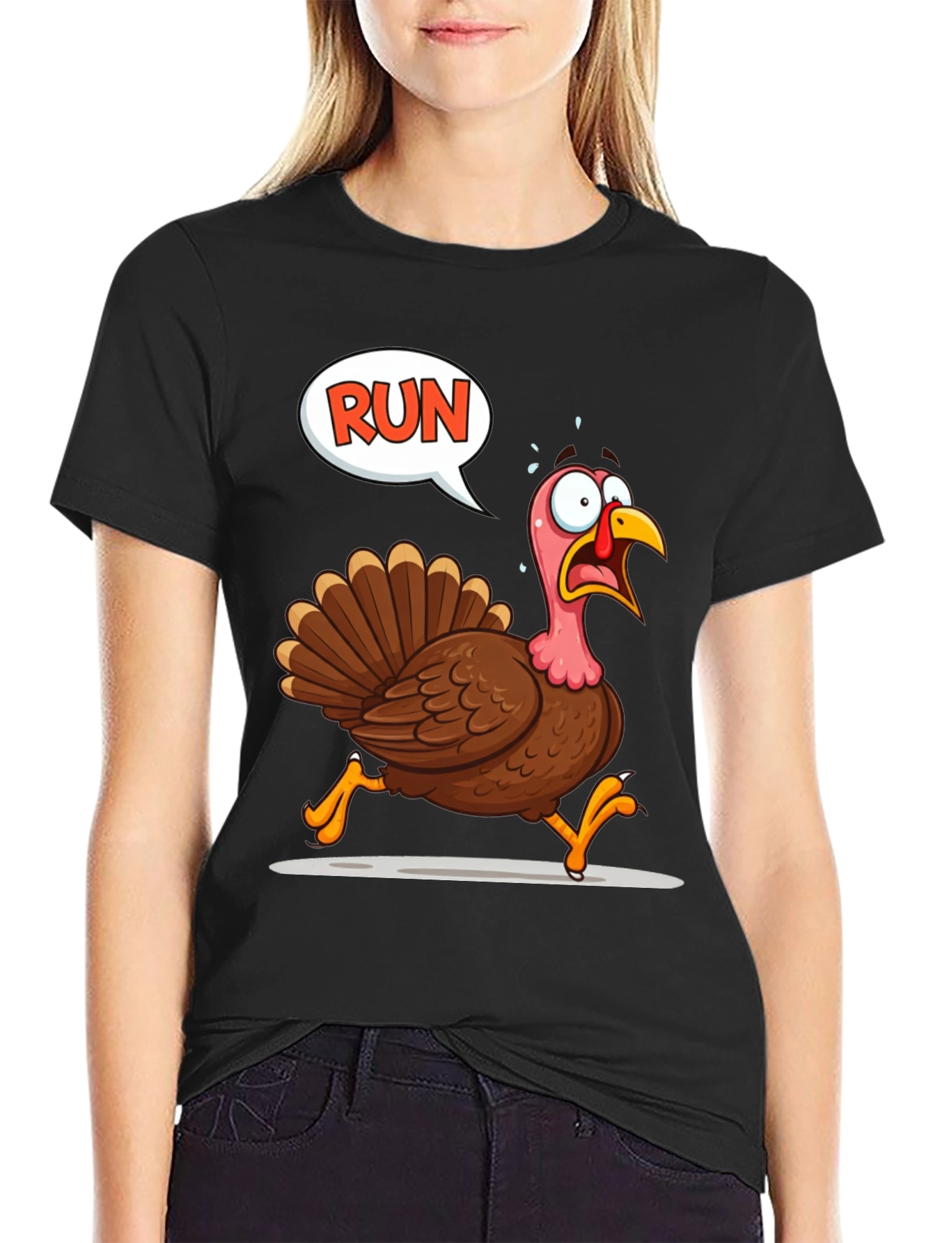 Run Turkey T-Shirt - Thanksgiving Fun
