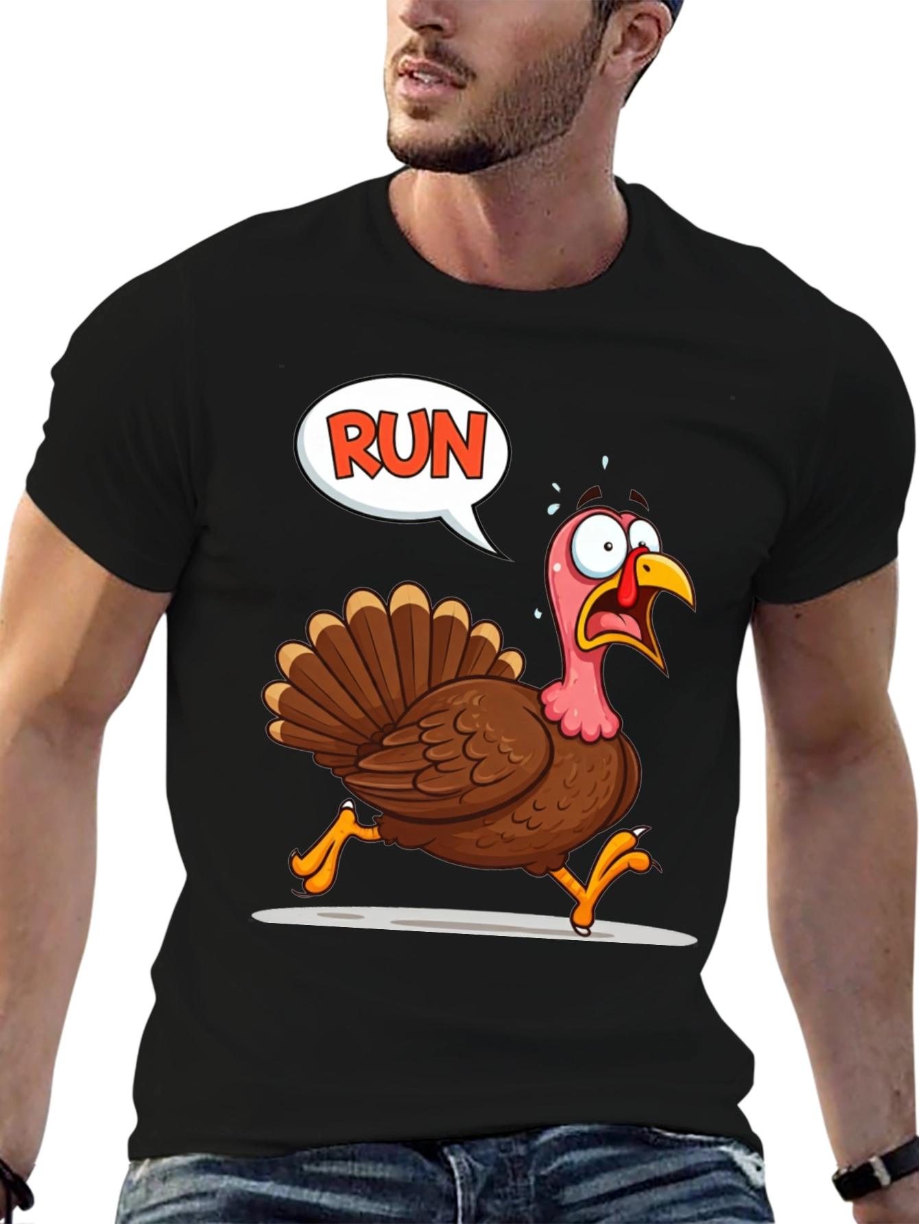 Run Turkey T-Shirt - Thanksgiving Fun