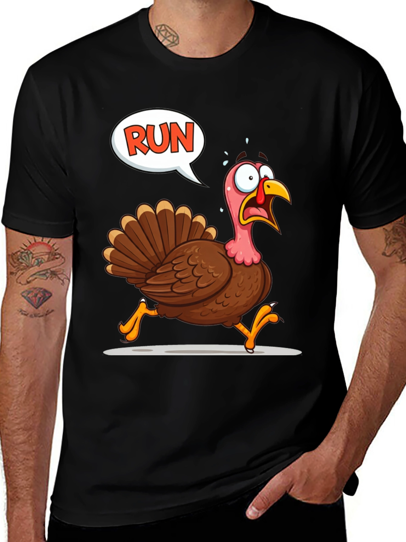 Run Turkey T-Shirt - Thanksgiving Fun