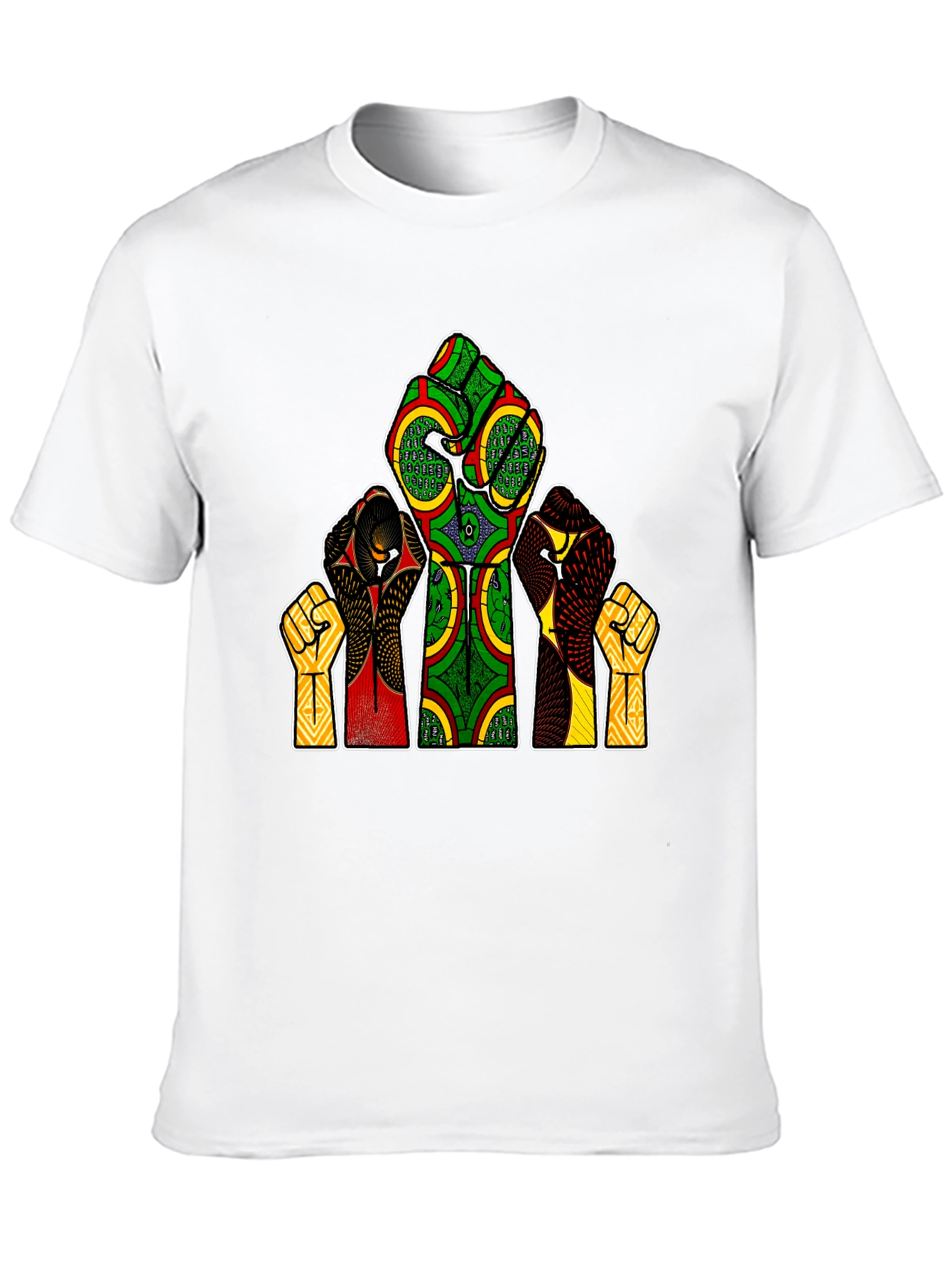 Empowered Fist Print Tee - Black History Month