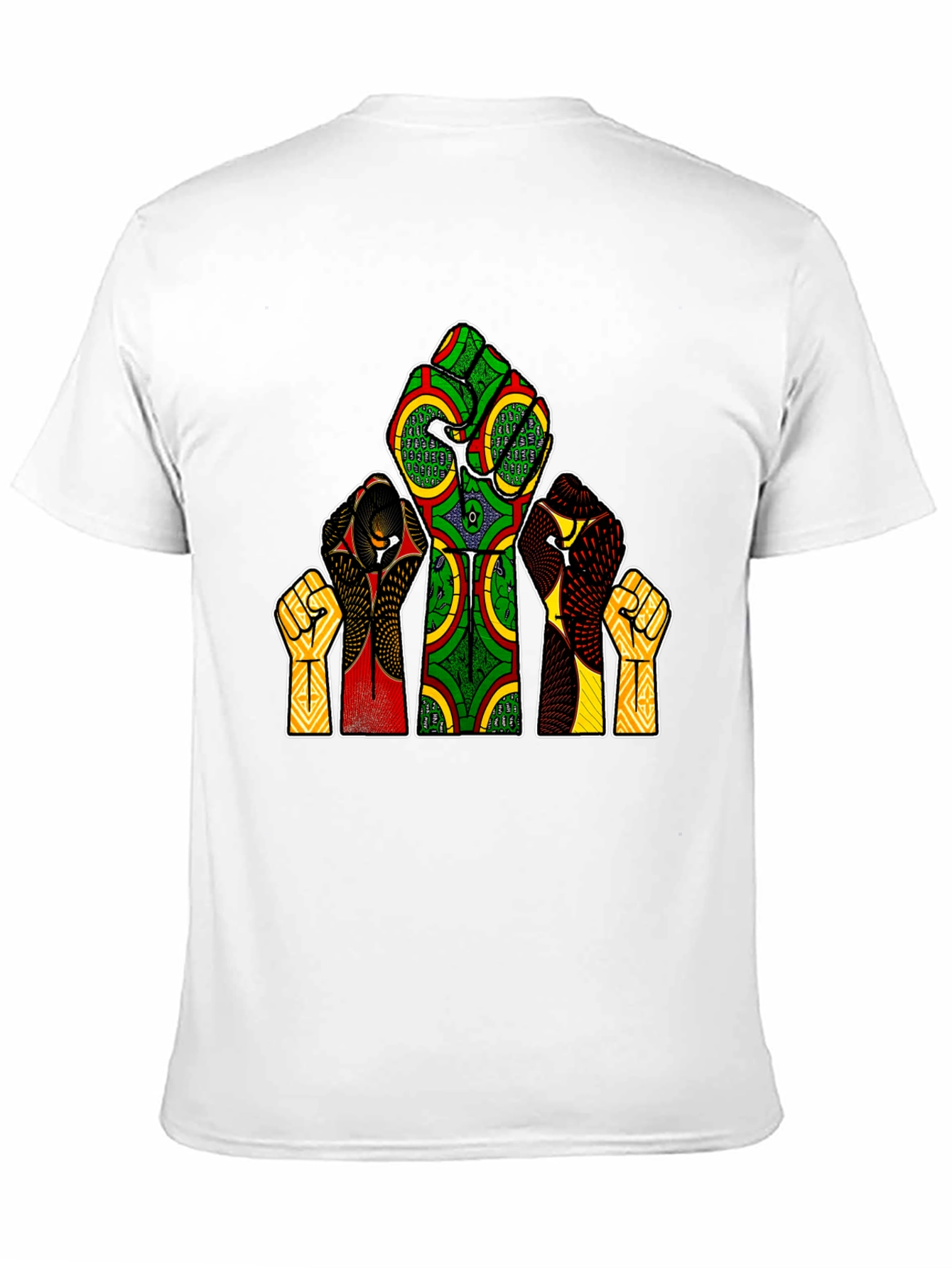 Empowered Fist Print Tee - Black History Month