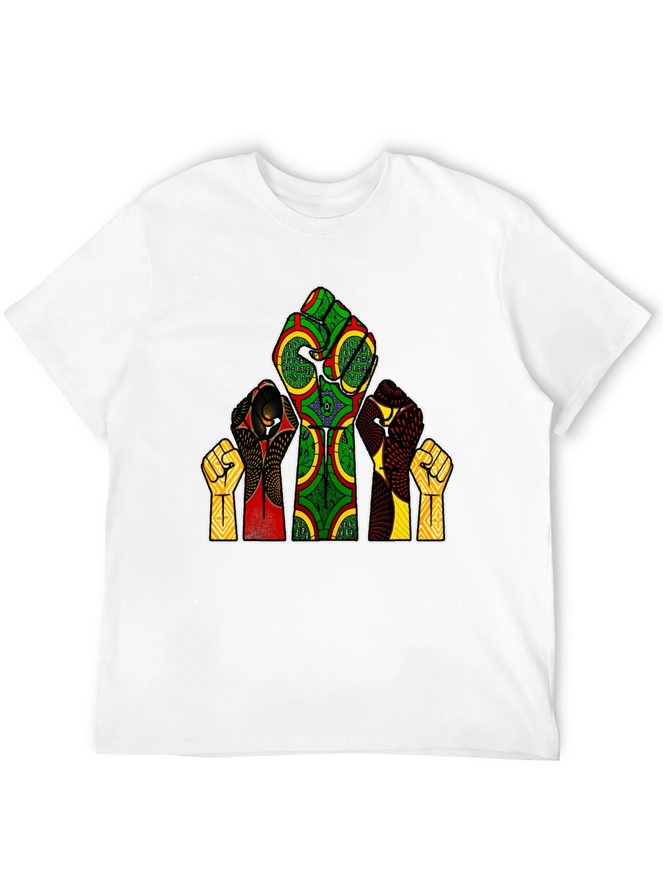 Empowered Fist Print Tee - Black History Month