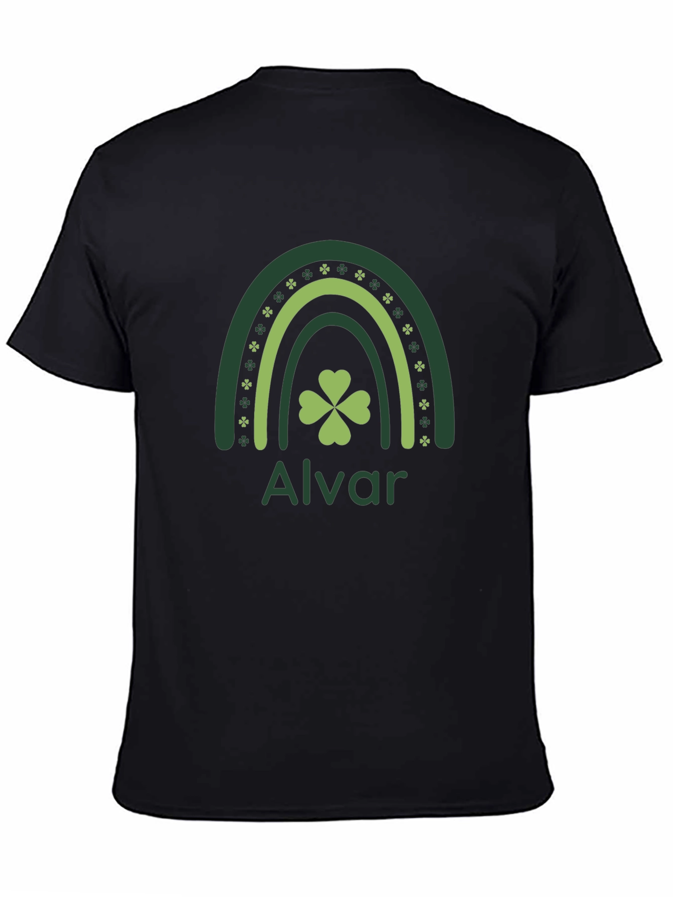 Personalized St. Patricks Day Rainbow Shamrock T-Shirt
