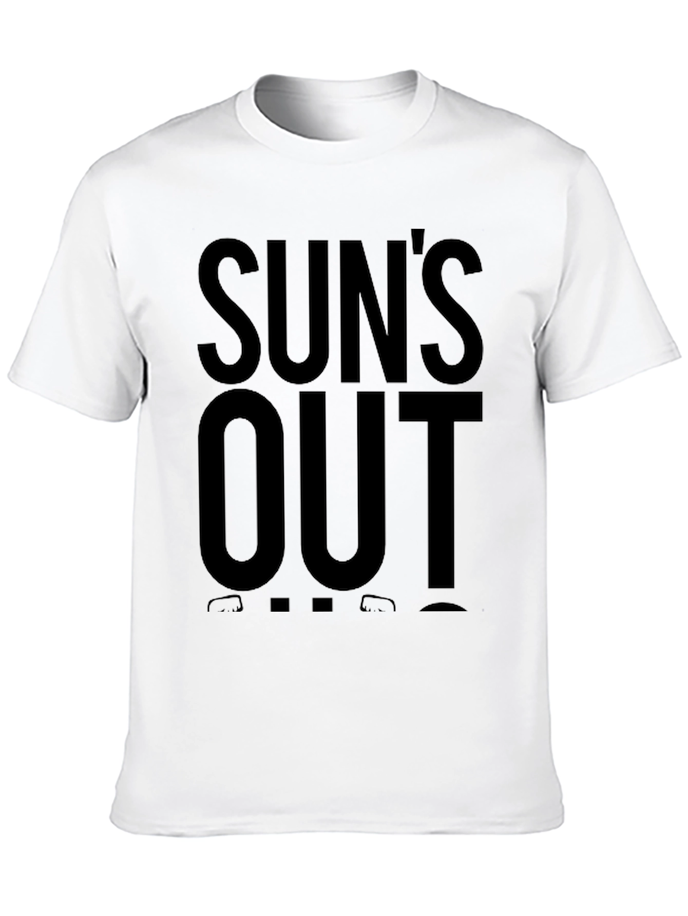 Suns Out Guns Out Black Graphic Tee