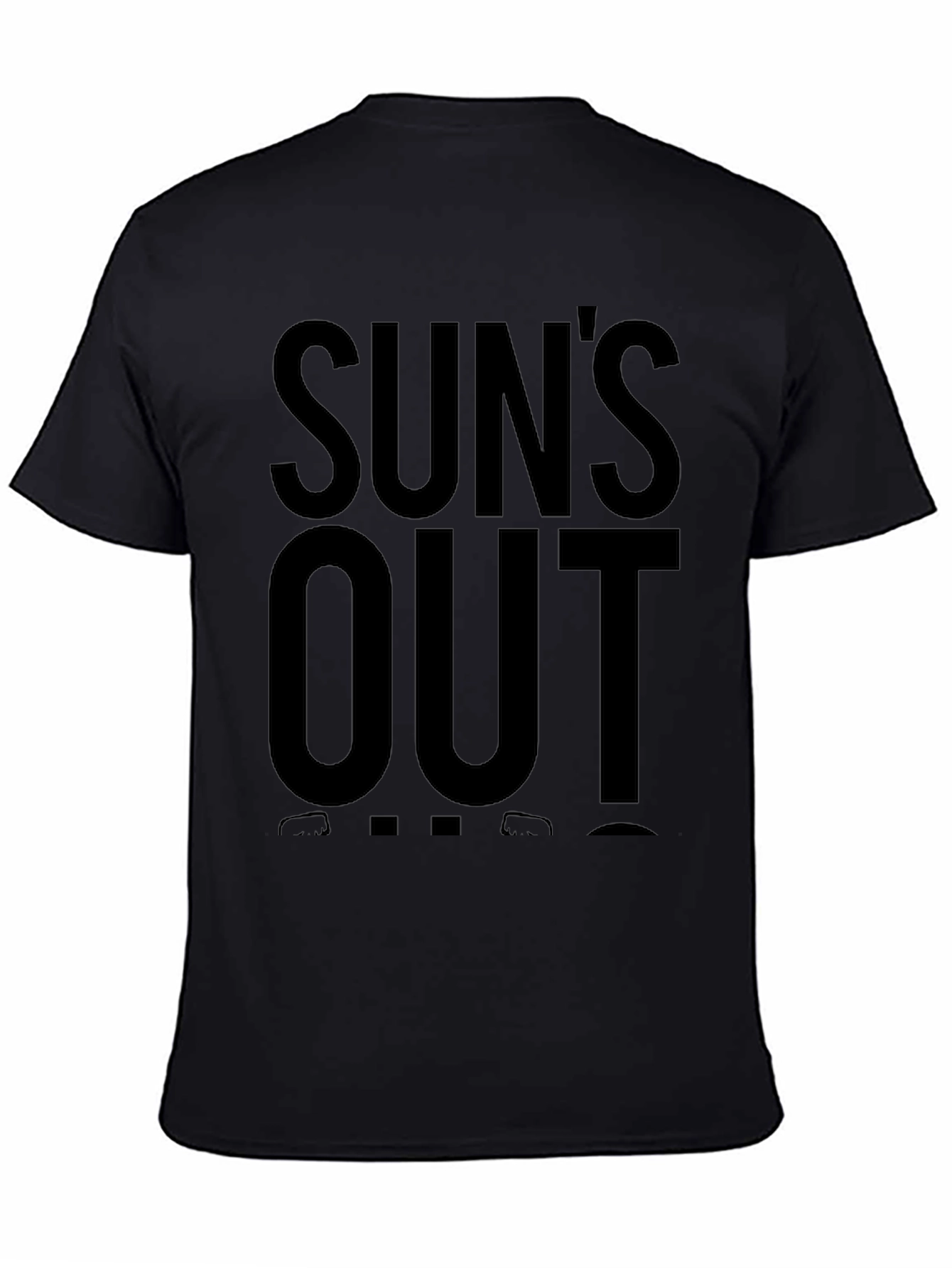 Suns Out Guns Out Black Graphic Tee