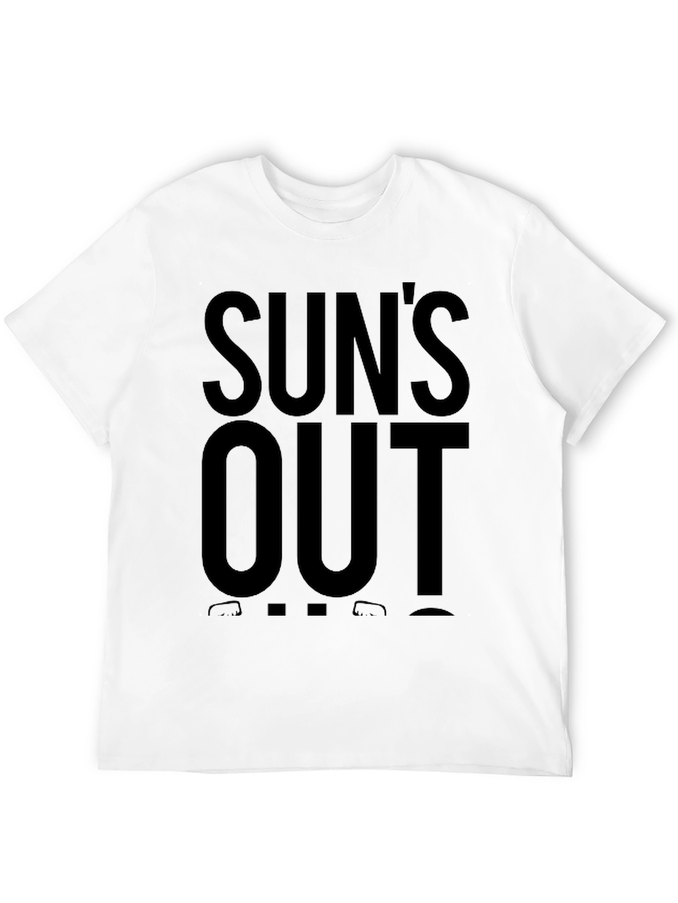 Suns Out Guns Out Black Graphic Tee