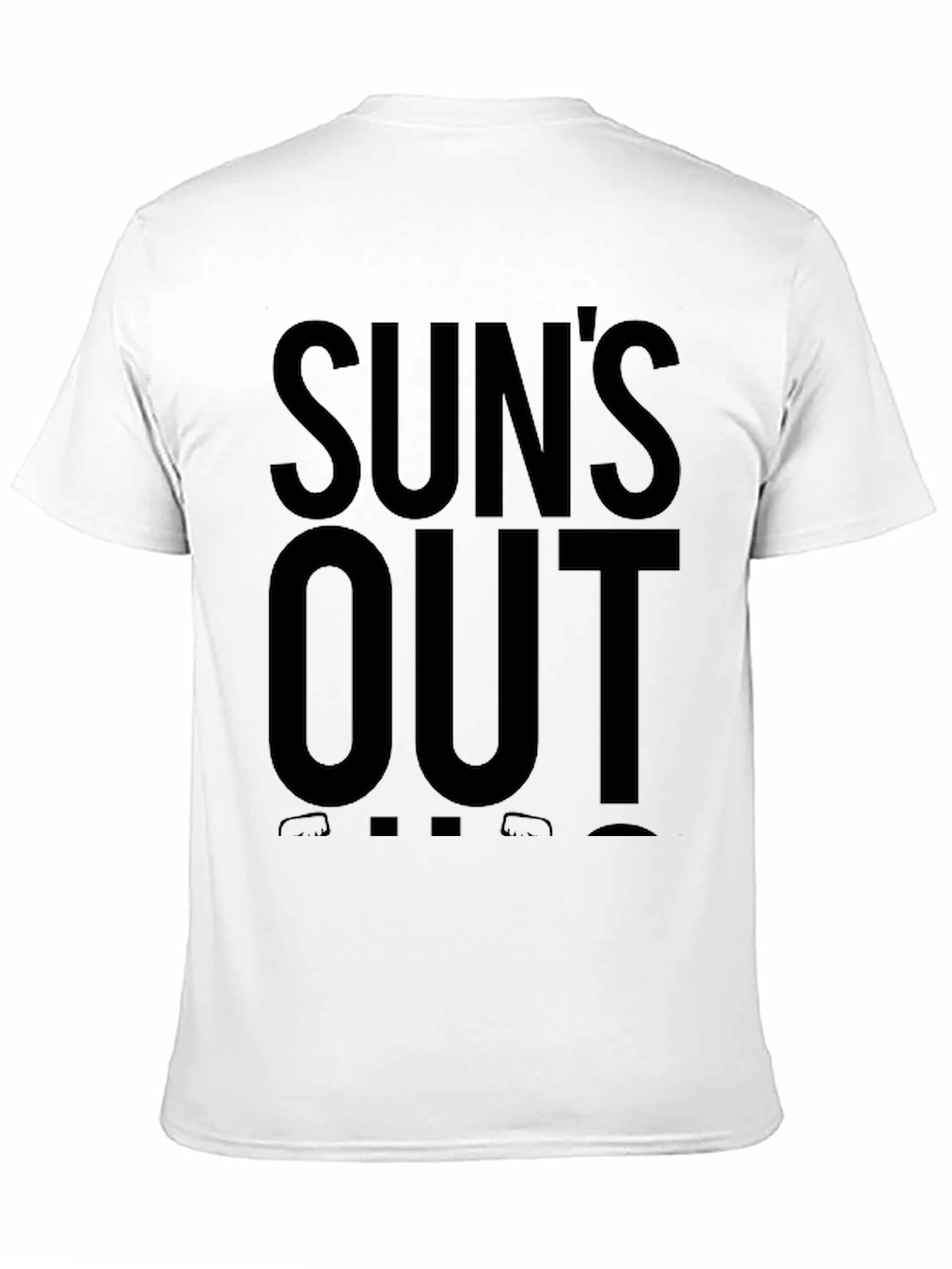 Suns Out Guns Out Black Graphic Tee