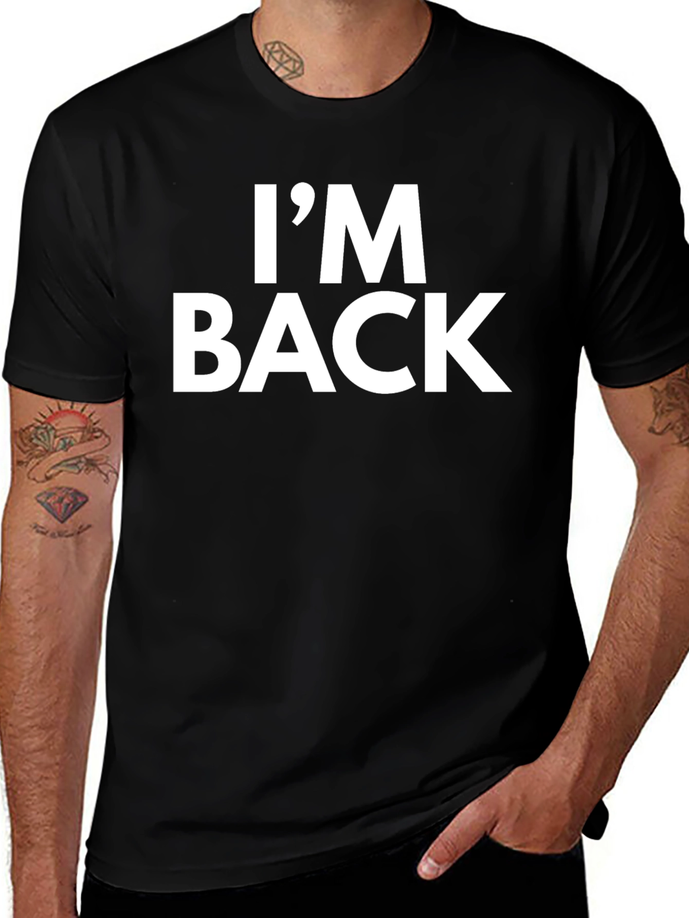 Im Back Mens T-Shirt - Bold Statement Tee