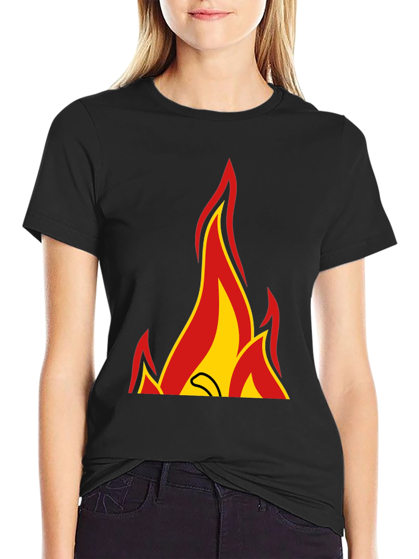 Fiery Graphic Tee - Bold Statement Shirt
