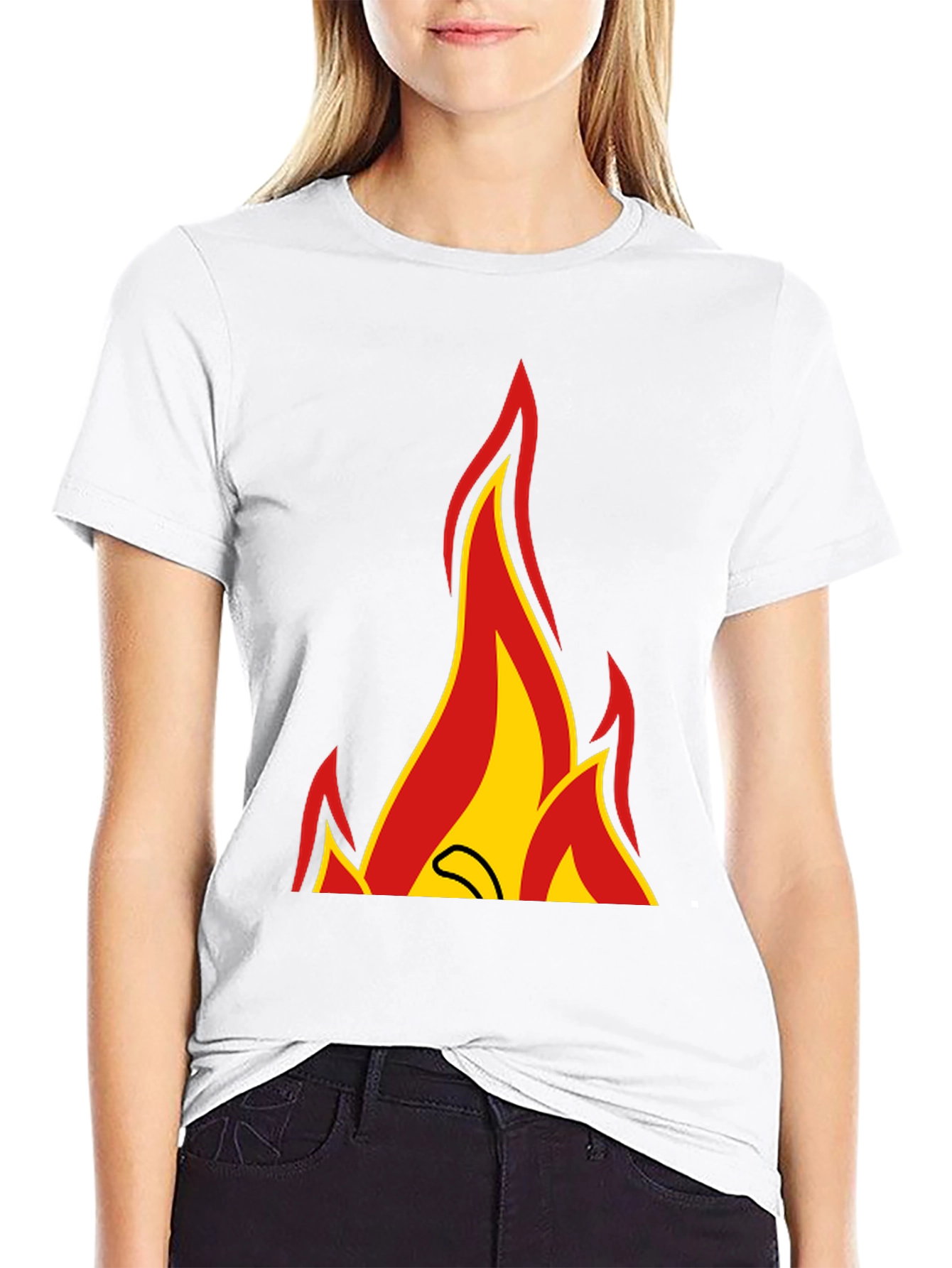 Fiery Graphic Tee - Bold Statement Shirt