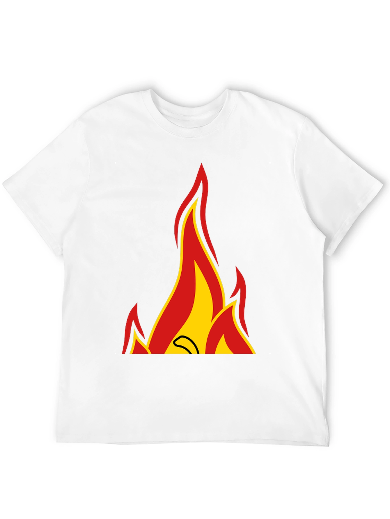 Fiery Graphic Tee - Bold Statement Shirt