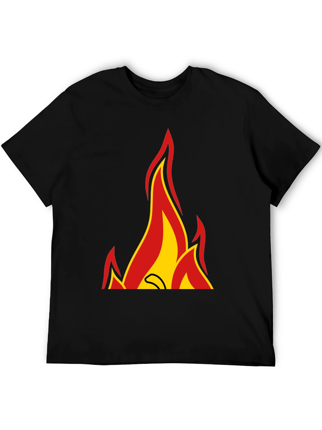 Fiery Graphic Tee - Bold Statement Shirt