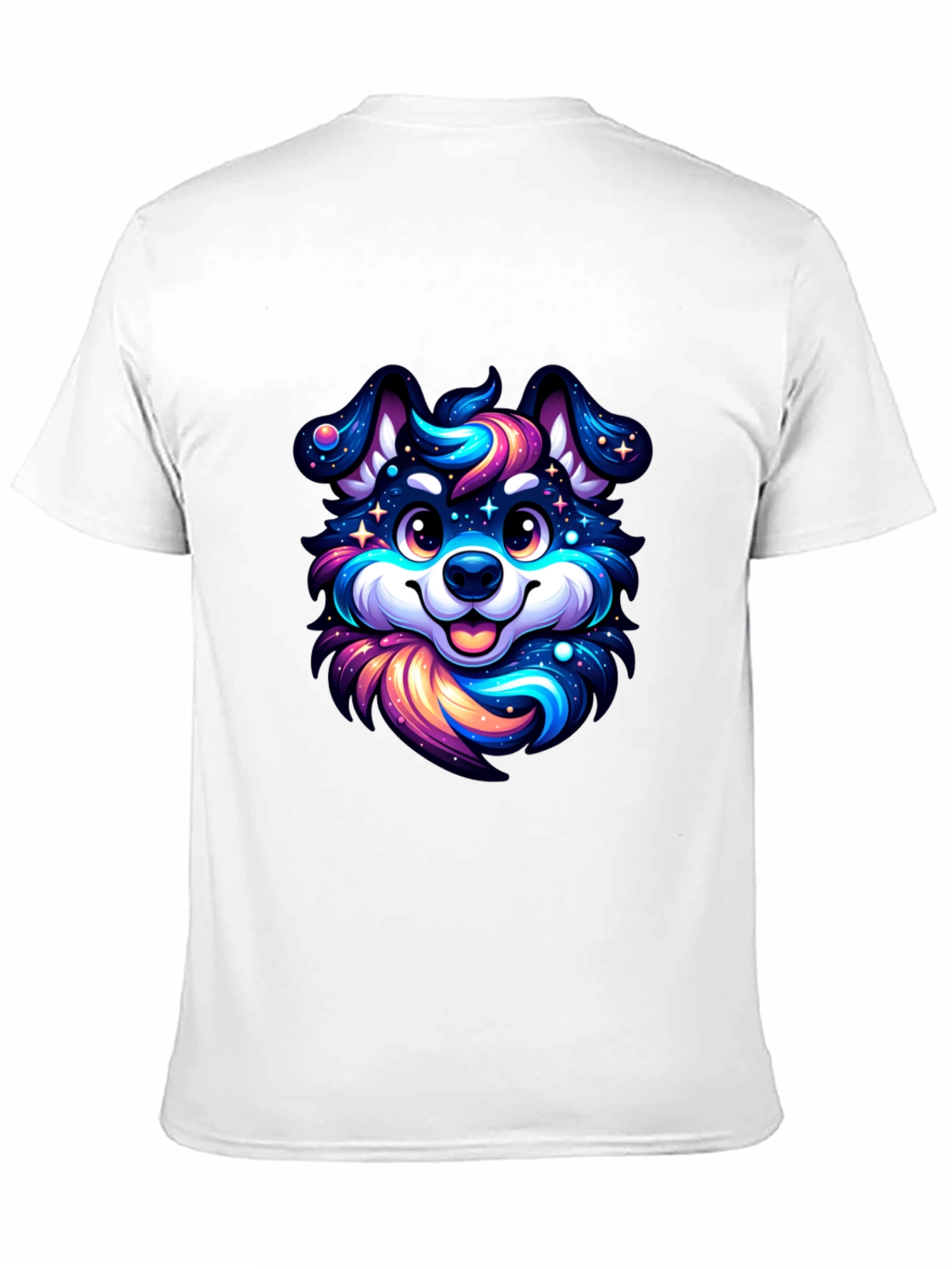 Cosmic Pup T-Shirt - Galaxy Dog Design