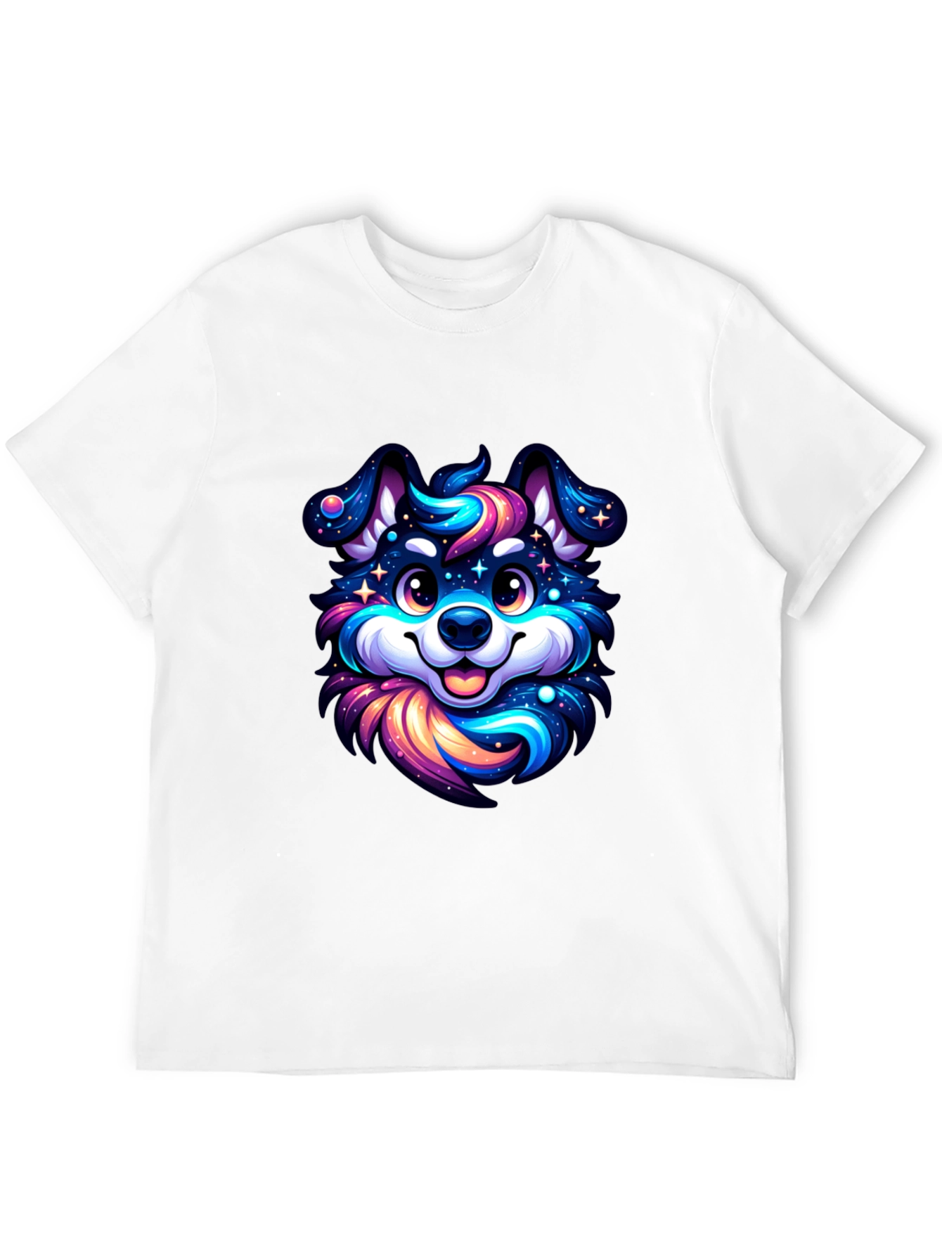 Cosmic Pup T-Shirt - Galaxy Dog Design