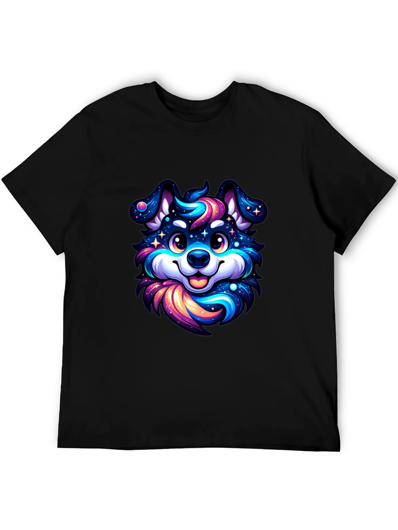 Cosmic Pup T-Shirt - Galaxy Dog Design