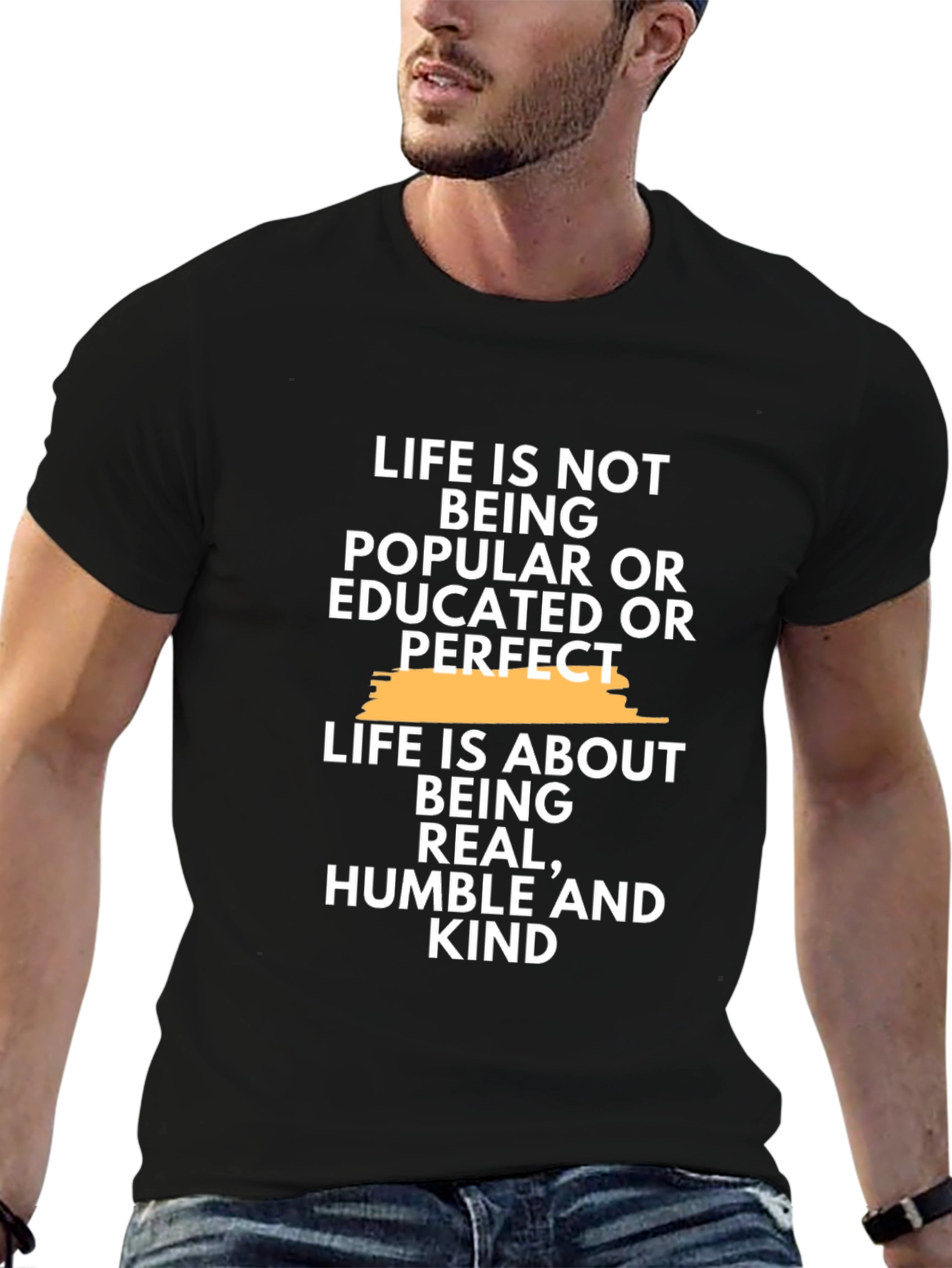 Inspirational Quote T-Shirt - Life is About Being Kind