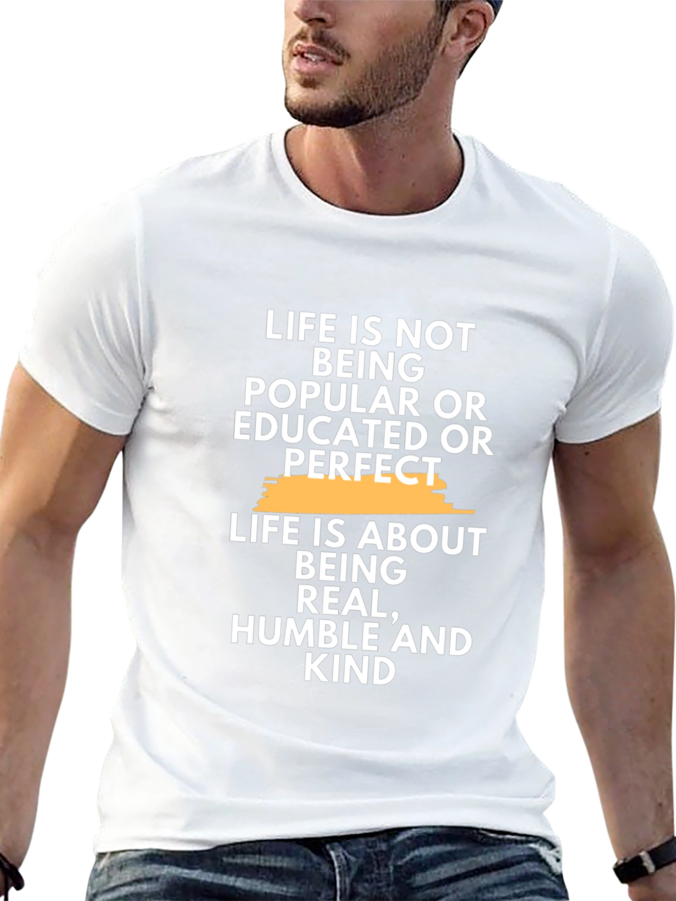 Inspirational Quote T-Shirt - Life is About Being Kind
