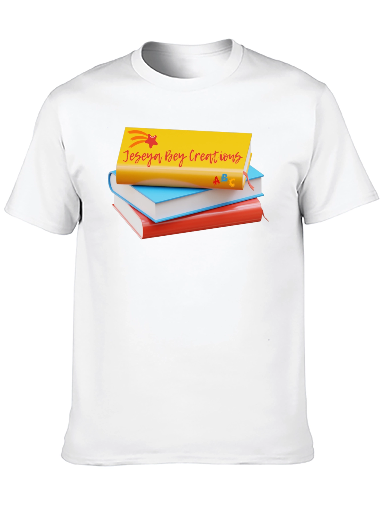 Jeseya Bey Creations Book Stack T-Shirt