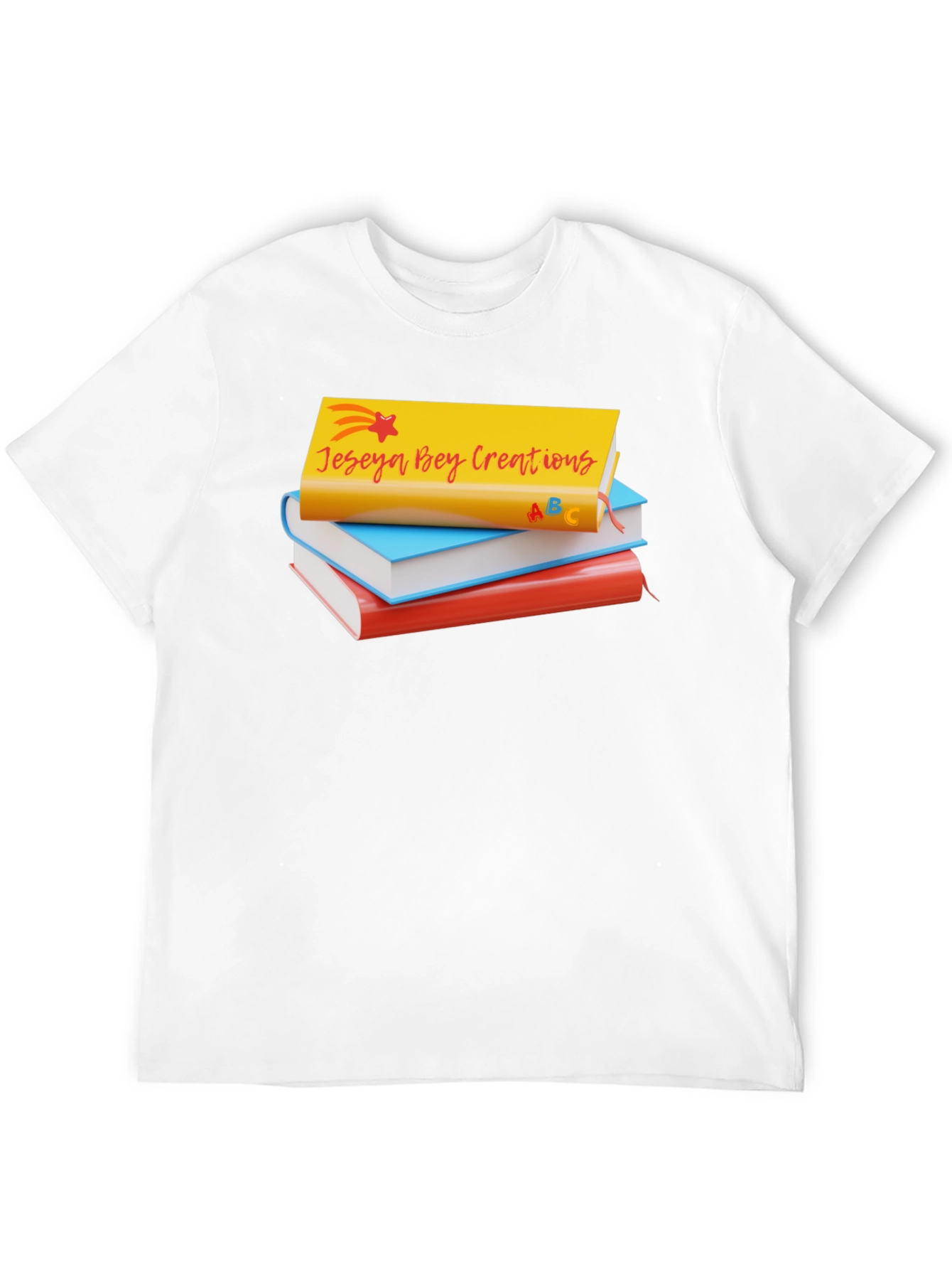 Jeseya Bey Creations Book Stack T-Shirt