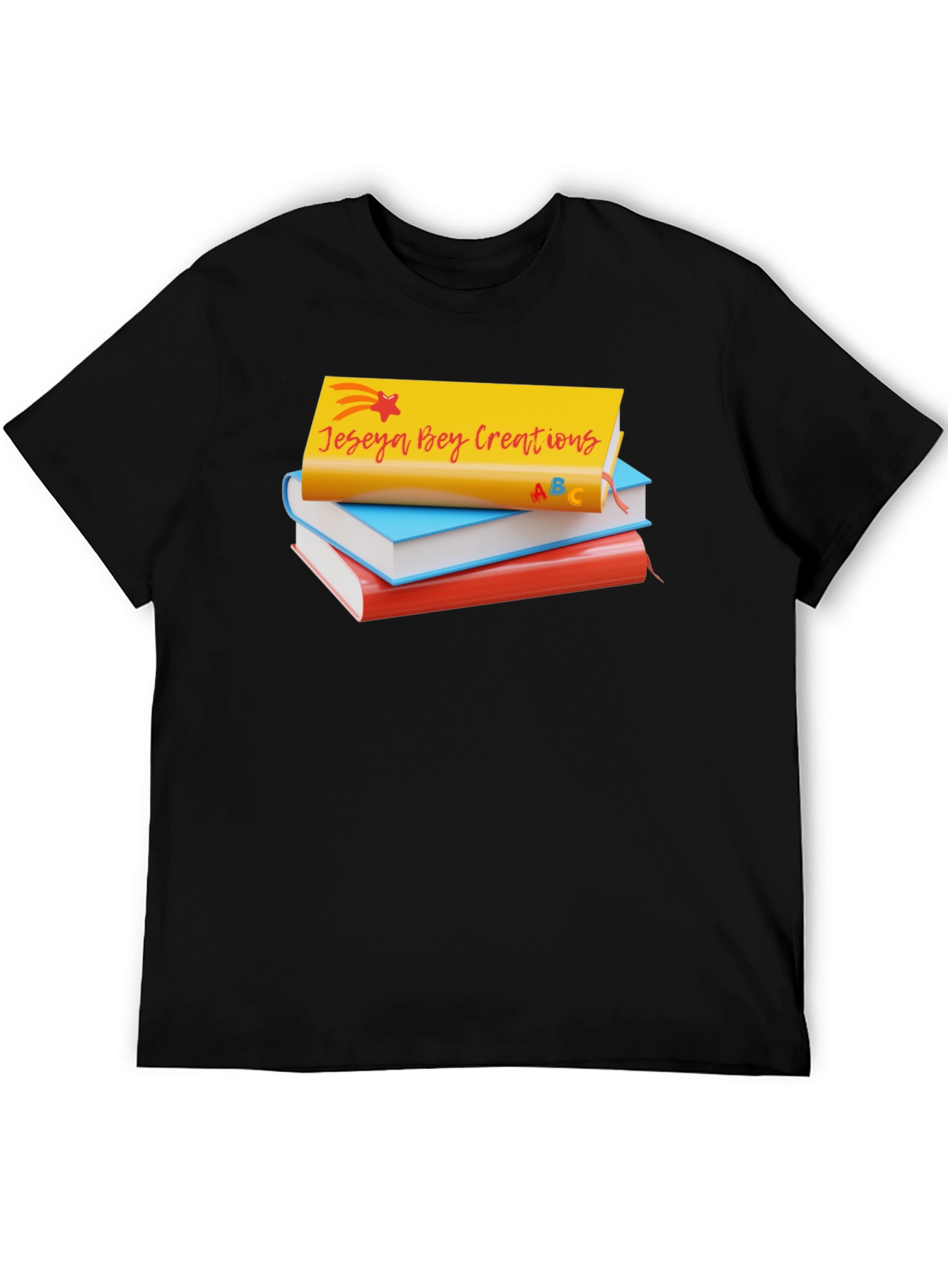 Jeseya Bey Creations Book Stack T-Shirt