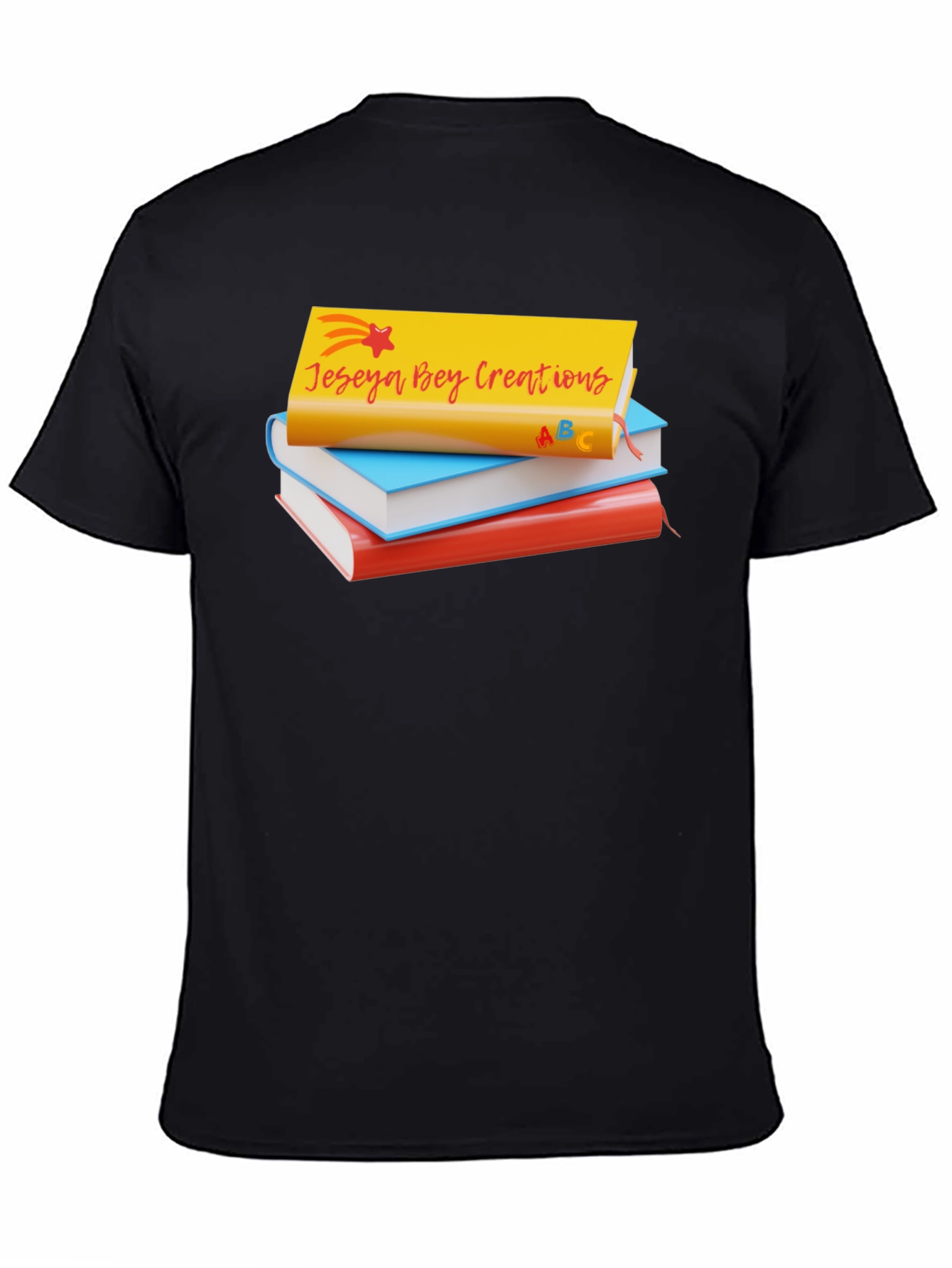 Jeseya Bey Creations Book Stack T-Shirt