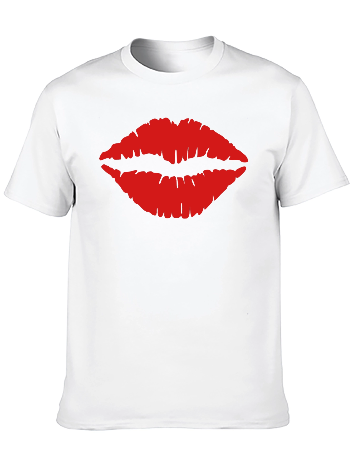 Kiss Lips Graphic Tee - Trendy Unisex T-Shirt