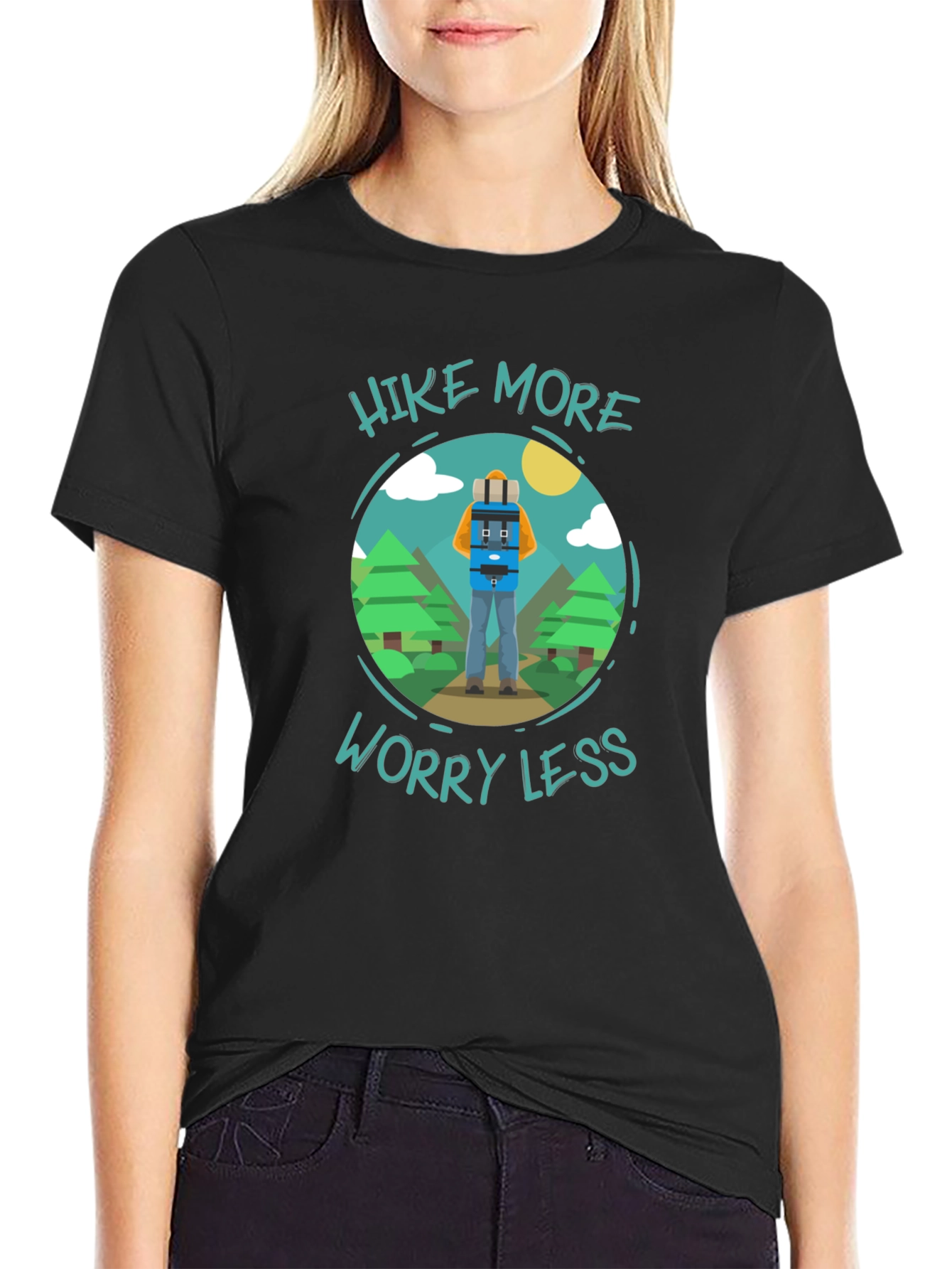 Hike More Worry Less Graphic Tee