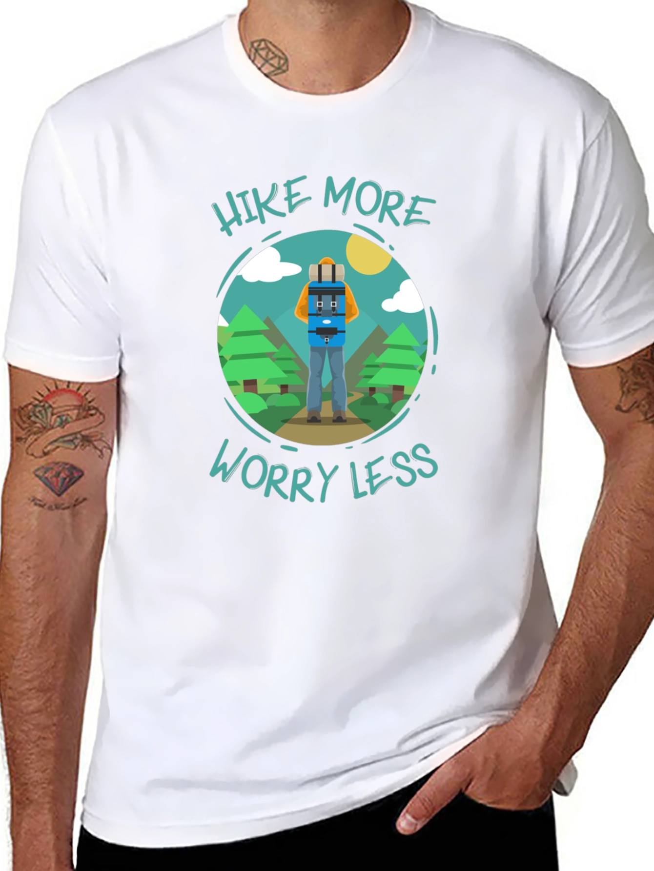 Hike More Worry Less Graphic Tee