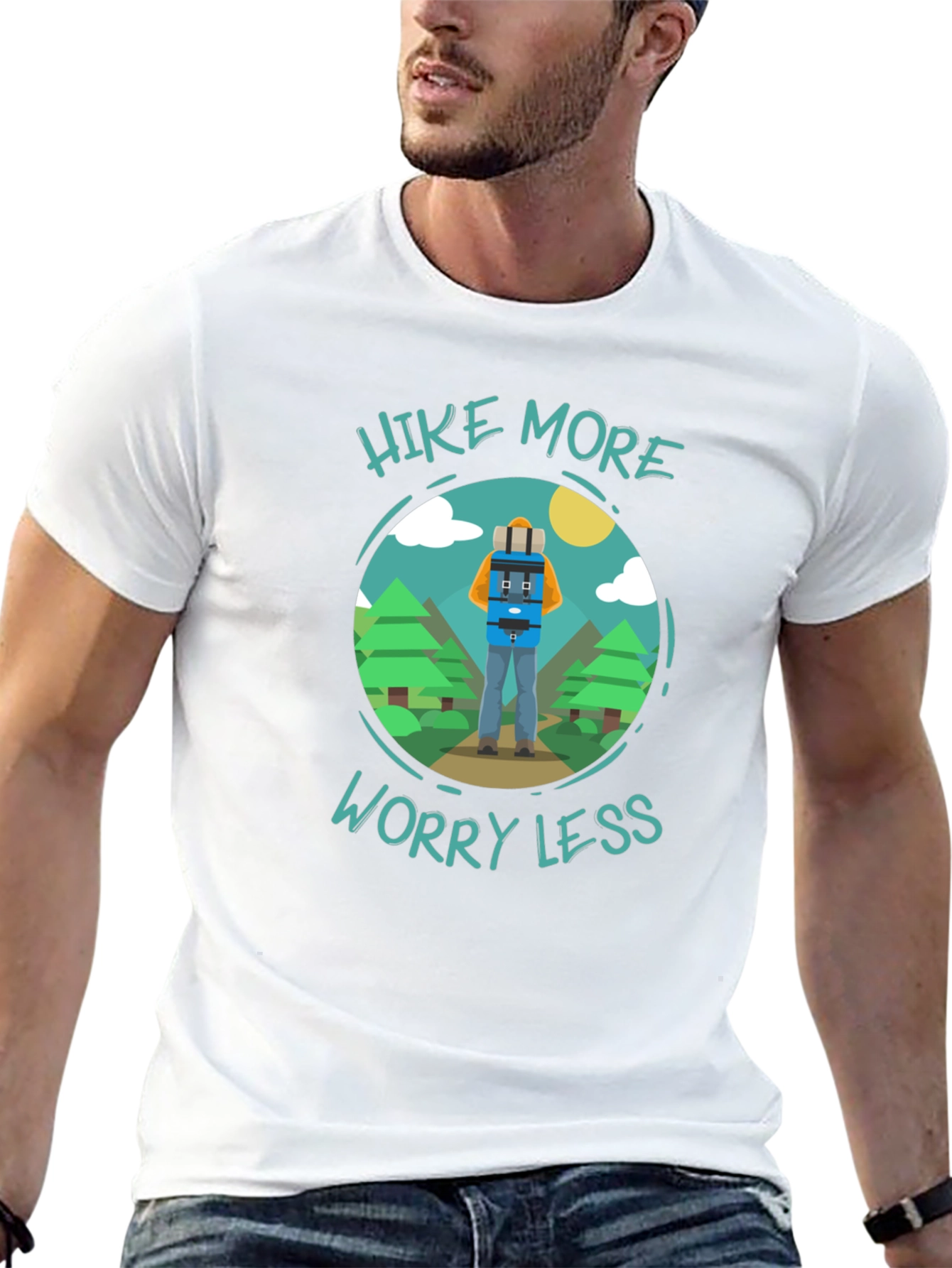 Hike More Worry Less Graphic Tee
